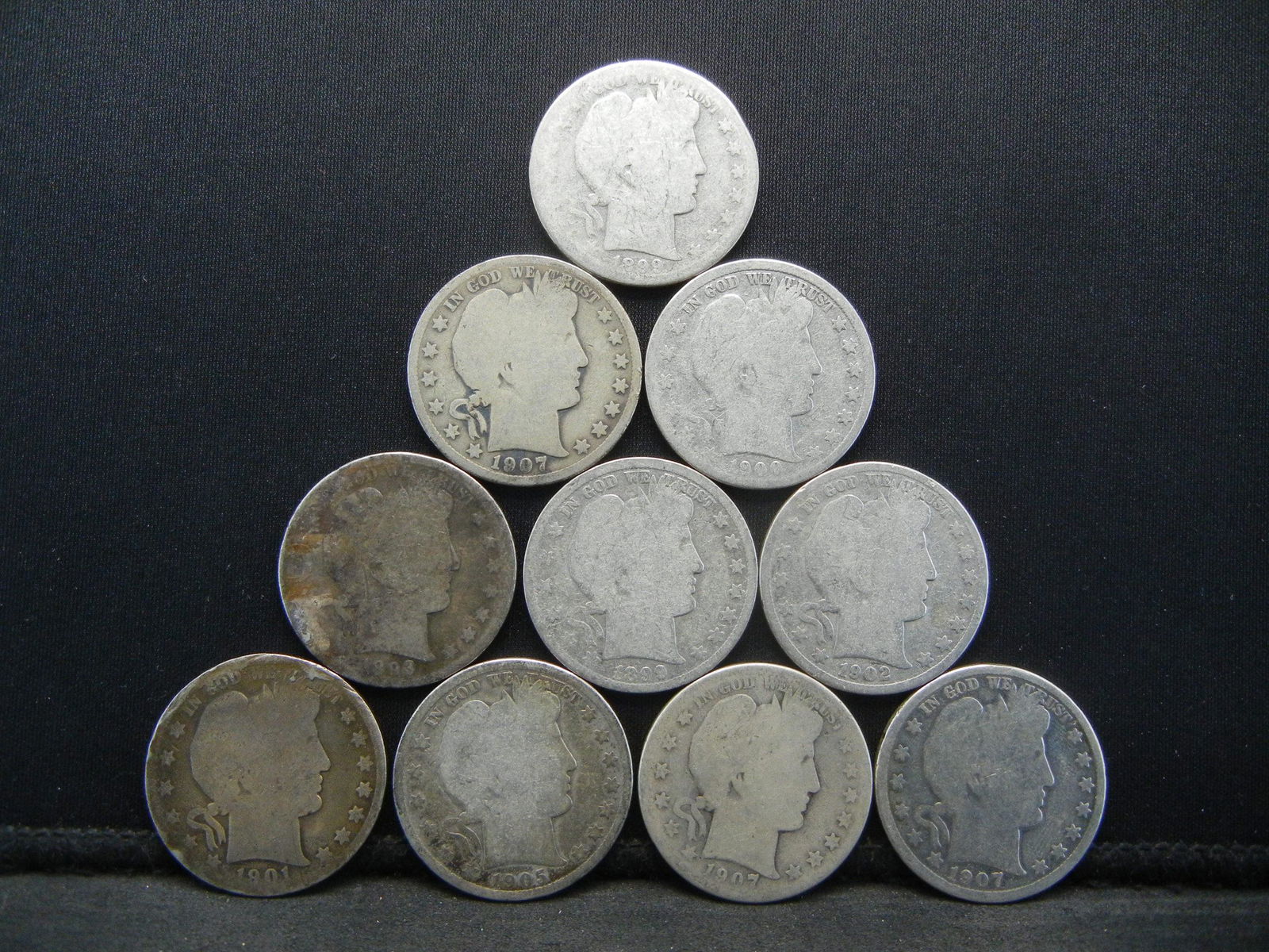 (10) Barber Half Dollars (1 of 2)