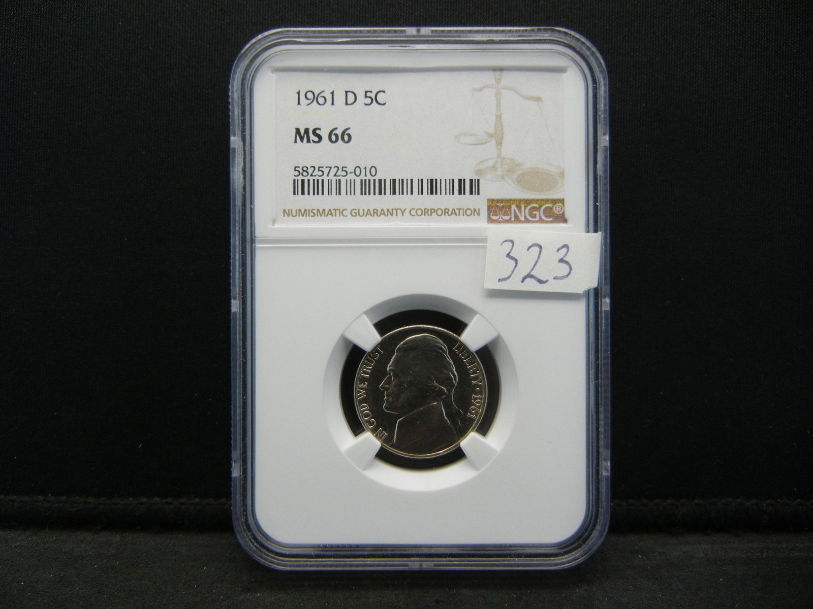 1961 D Jefferson Nickel NGC Price Guide $850 Modern Day (1 of 4)