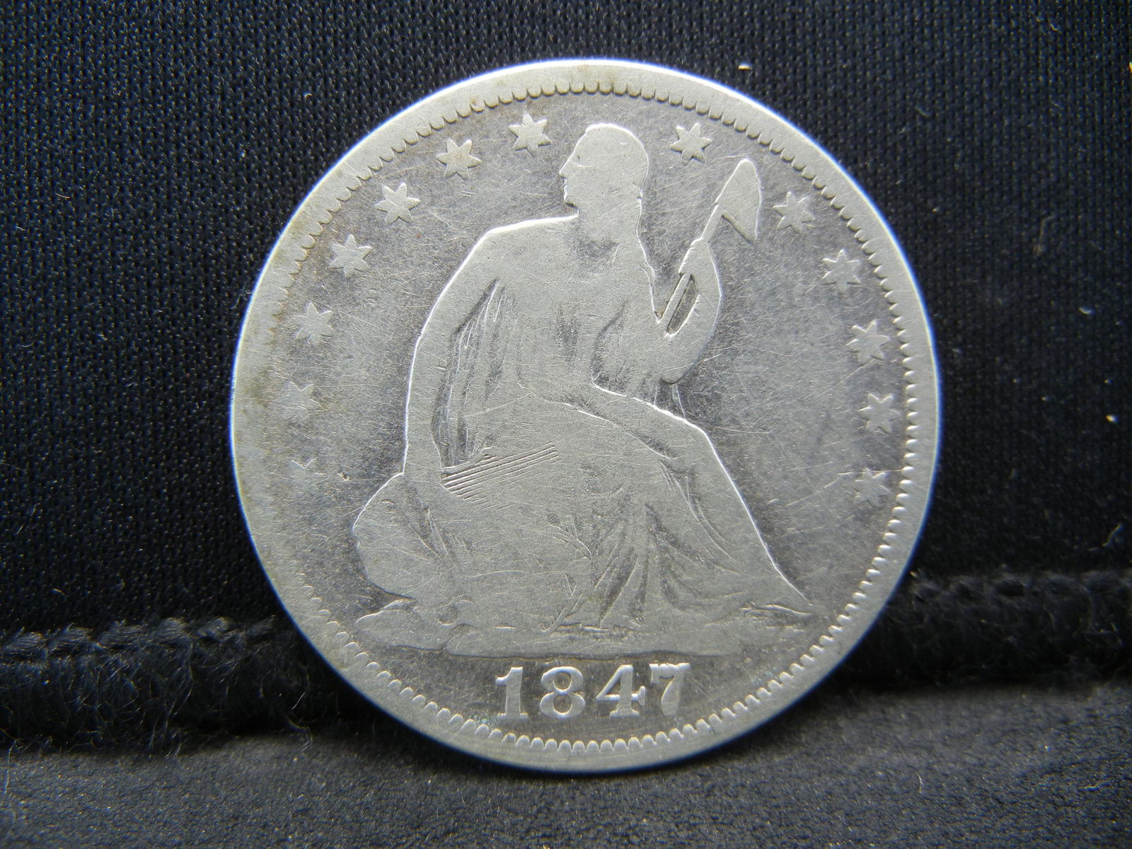 1847-O United States Seated Liberty Silver Half Dollar (1 of 2)