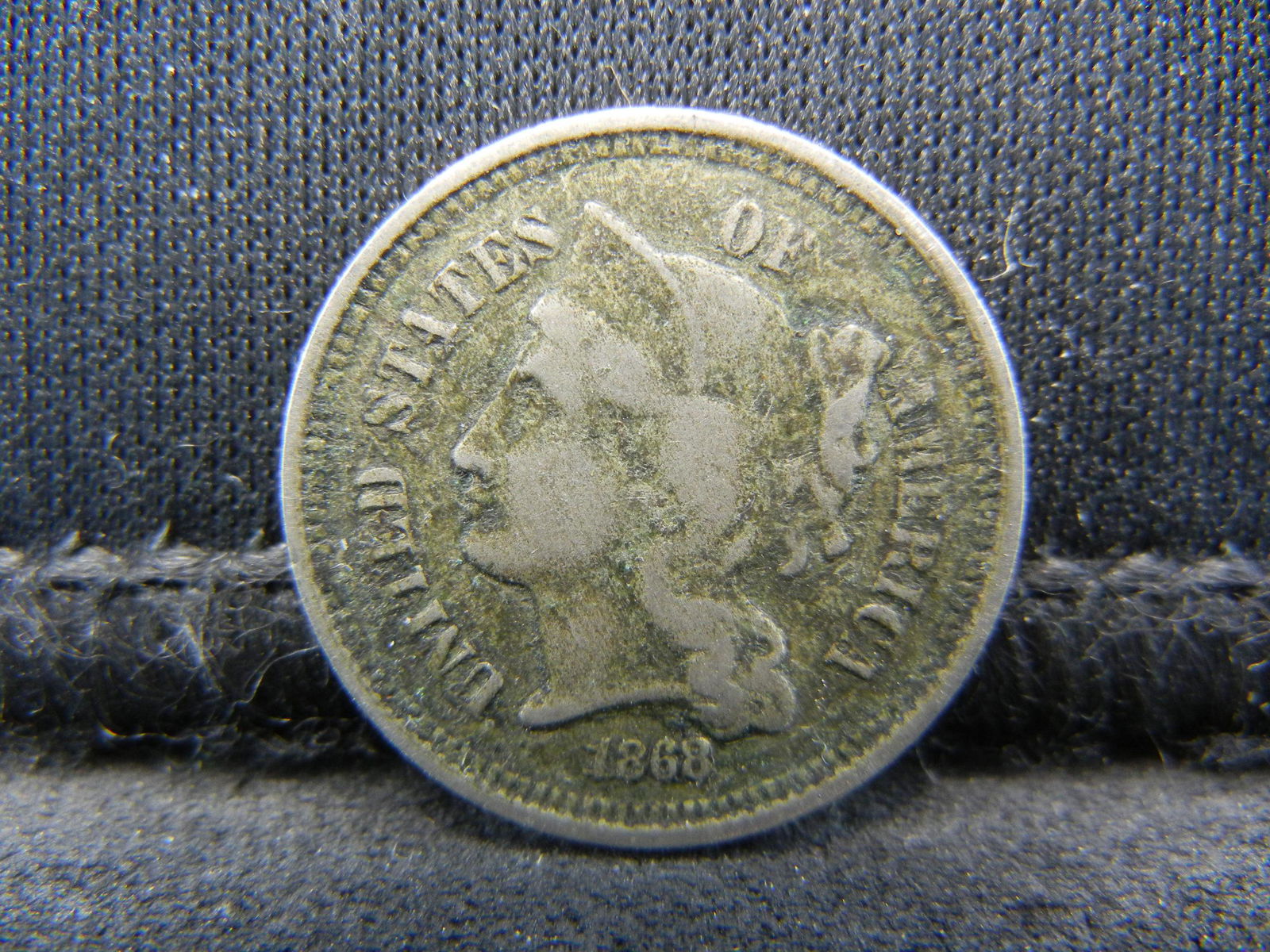 1868 Three Cent Nickel (1 of 2)