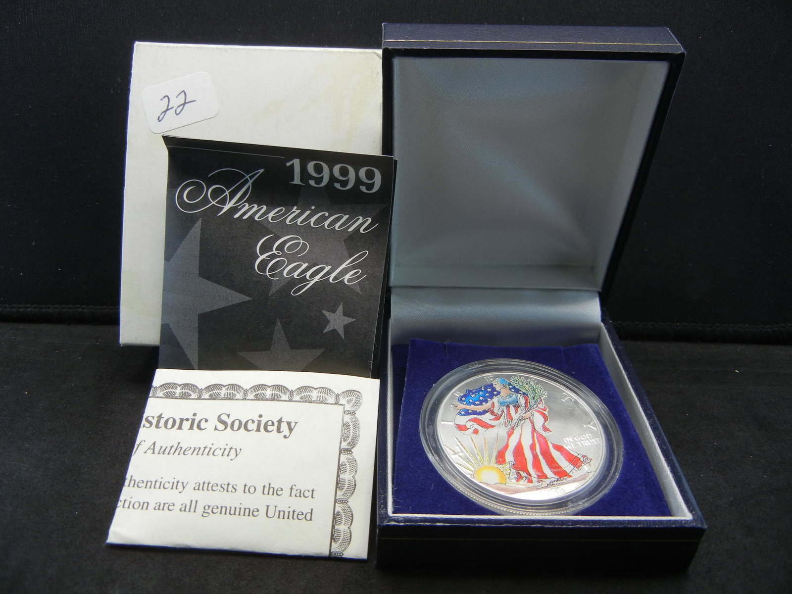 1999 Colorized Silver Eagle. (1 of 4)