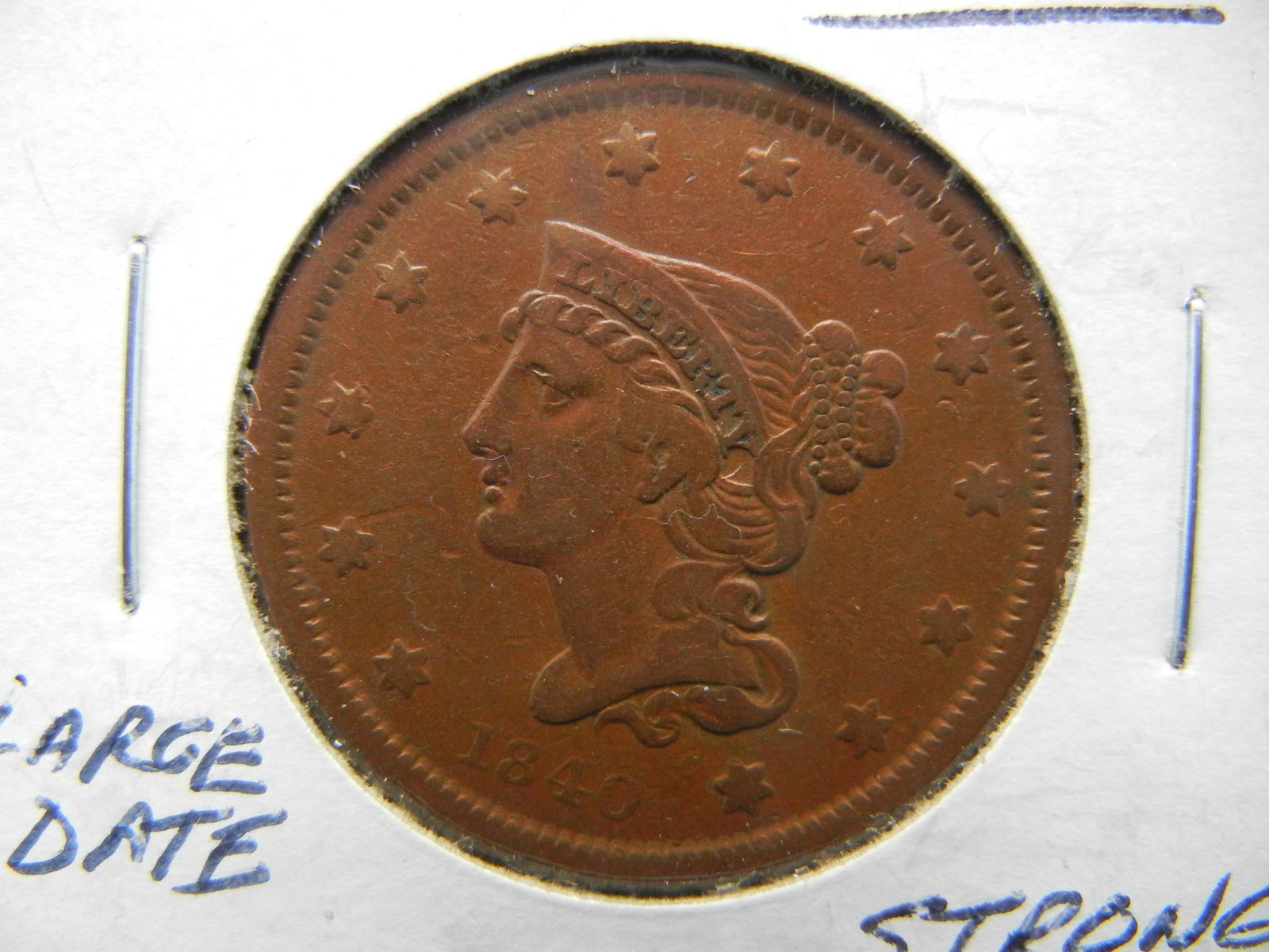 1840 Large cent (1 of 3)