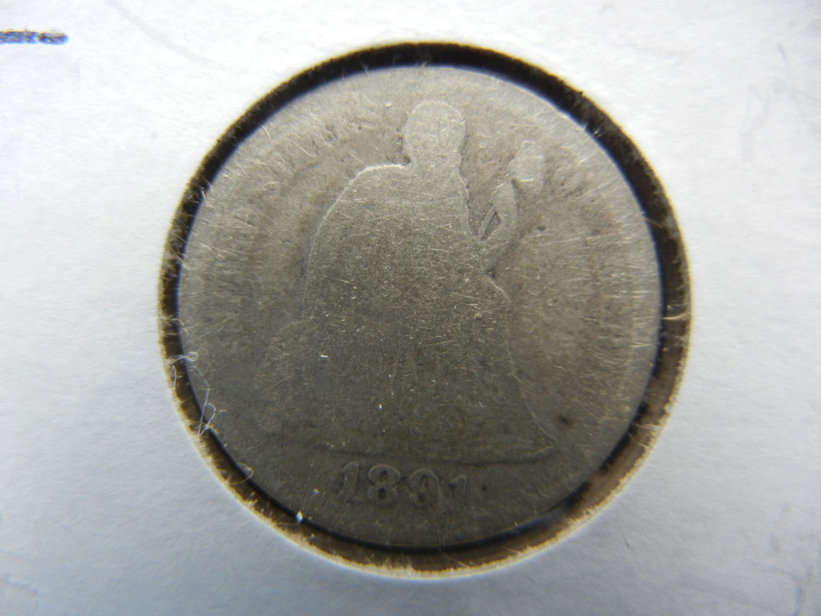 1891 Seated Dime (1 of 3)