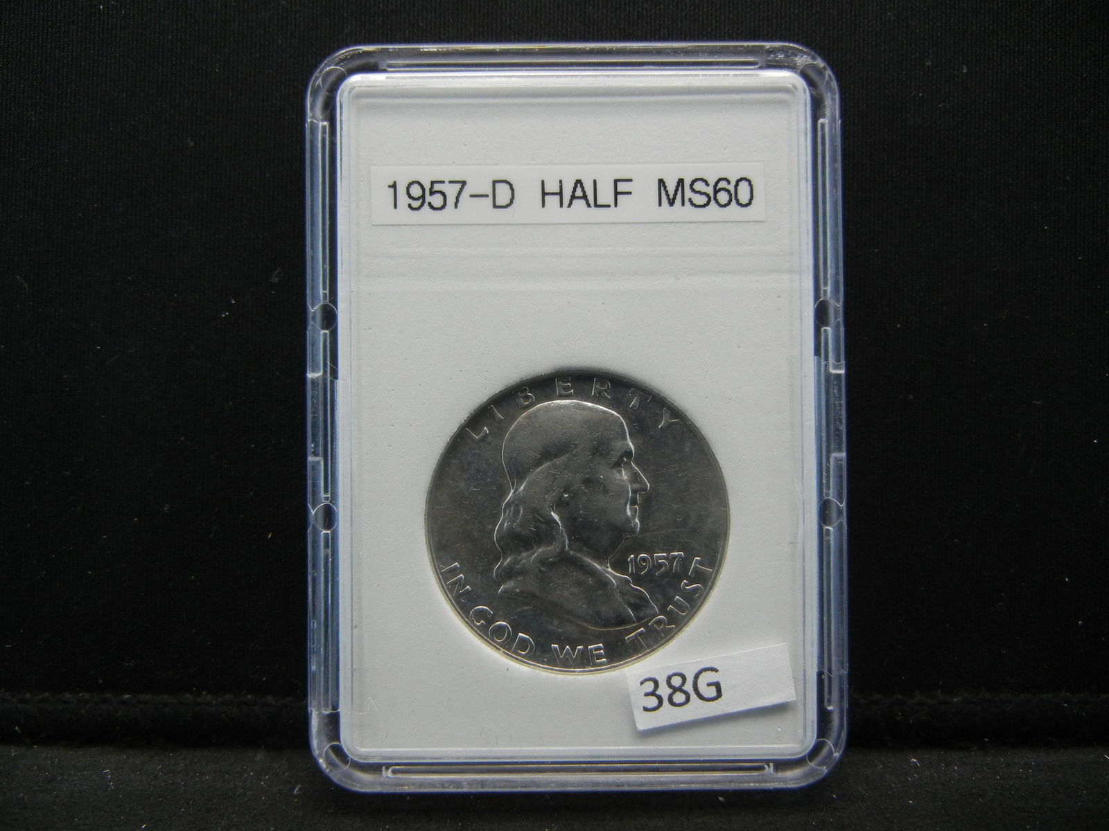1957-D Franklin Half Dollar- MS60 High Grade! (1 of 4)