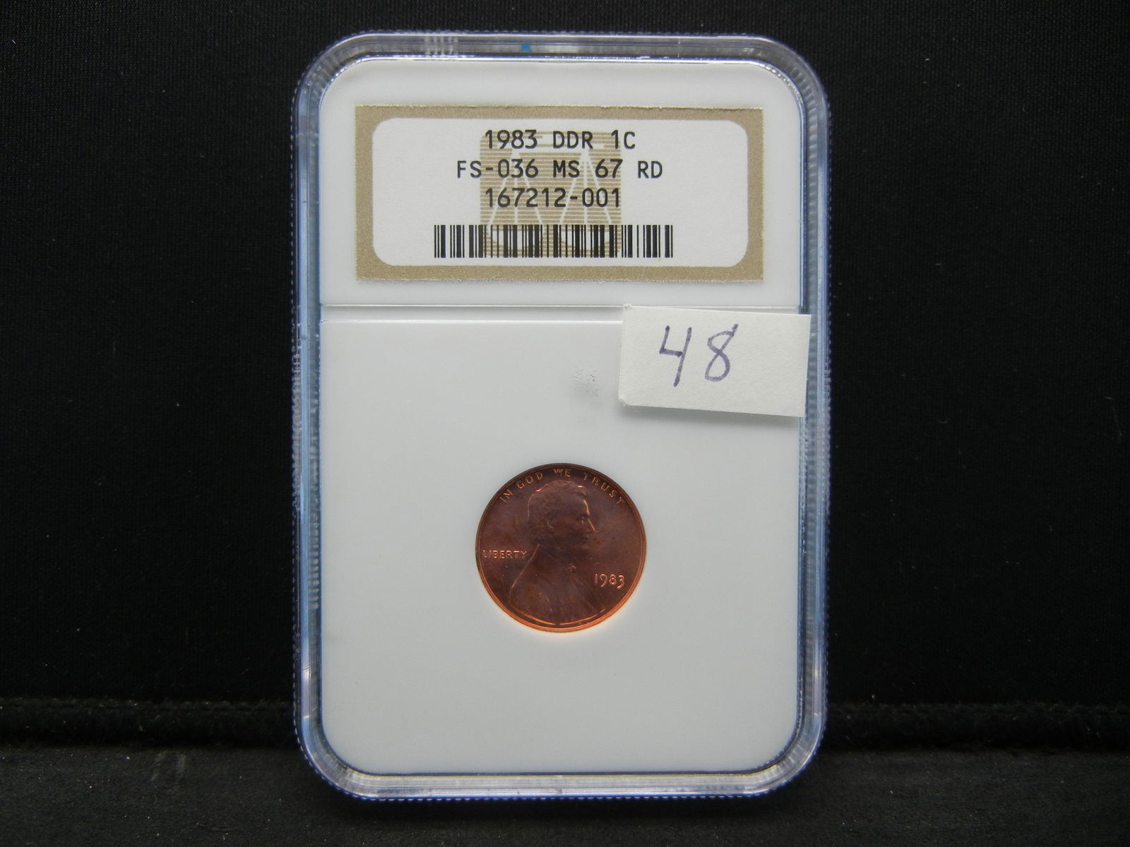 1983 Lincoln Cent DDR FS-036 NGC MS67 RED NGC Price (1 of 4)