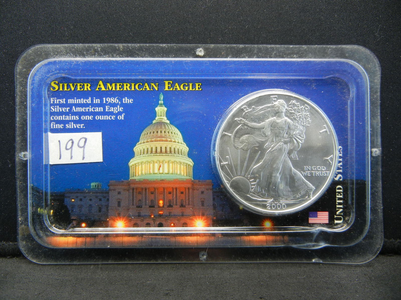 2000 United States Uncirculated 1 Troy Oz. .999 Silver (1 of 4)