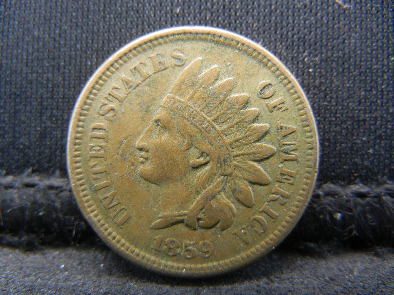 1859 Indian Cent Full Liberty+ Higher Grade (1 of 2)