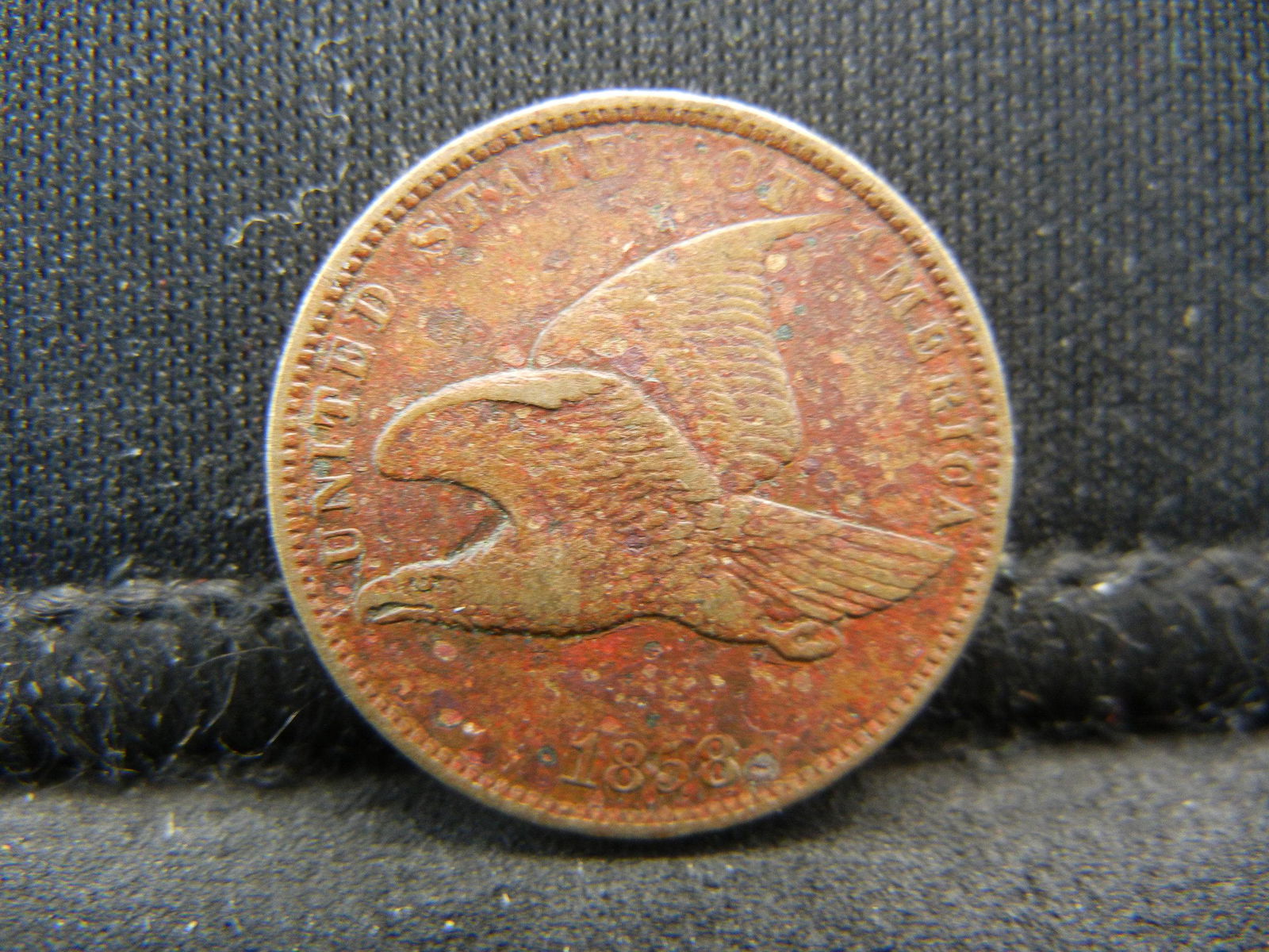 1858 Flying Eagle Cent XF Details (1 of 2)