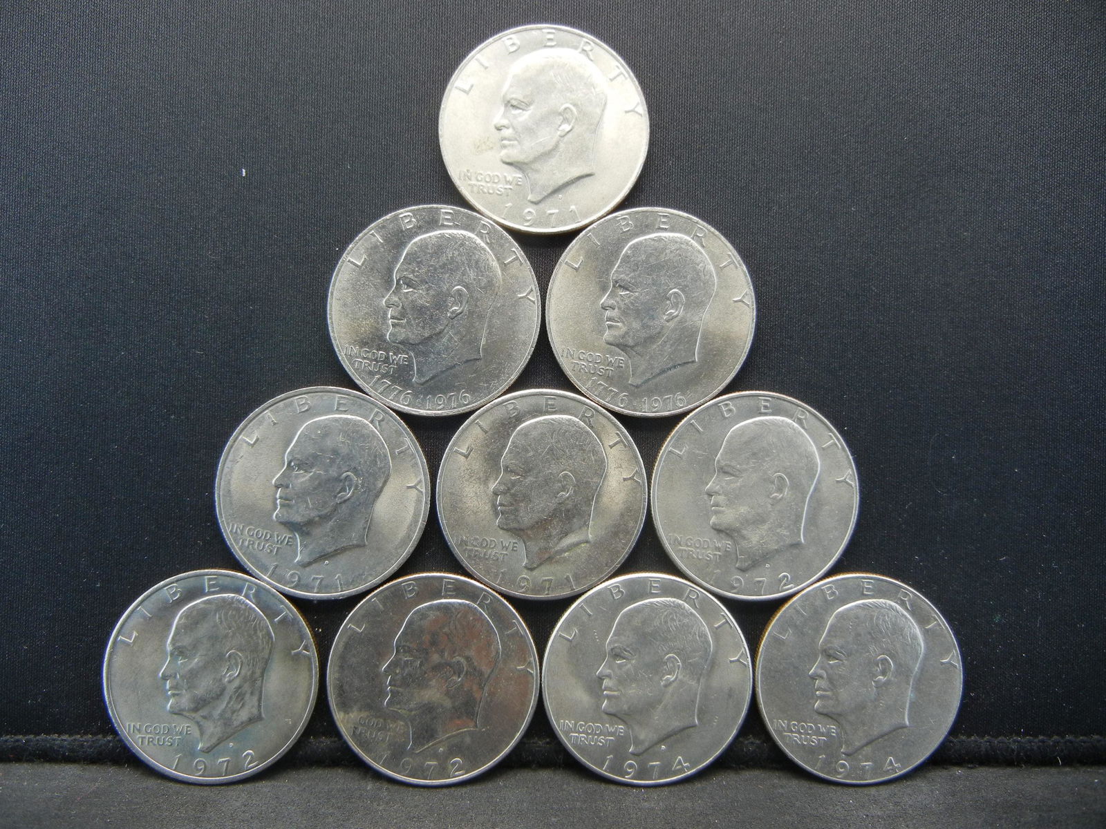 (10) Ike Dollars Various Grades and Dates (1 of 2)