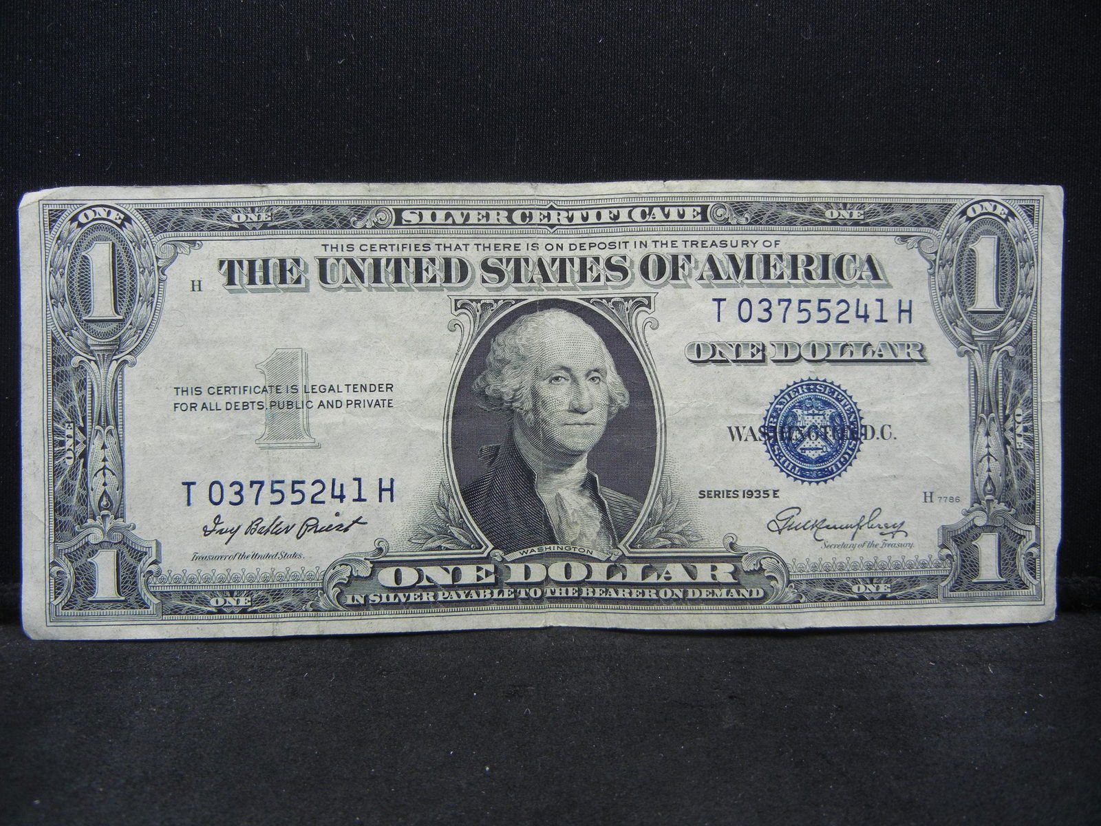 Series 1935 E United States $1.00 Silver Certificate (1 of 3)