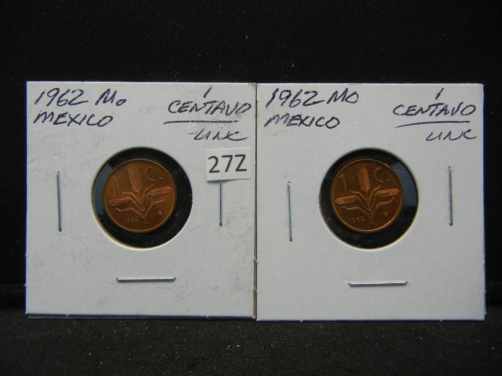 (2) 1962 Mexico Centavos (1 of 3)