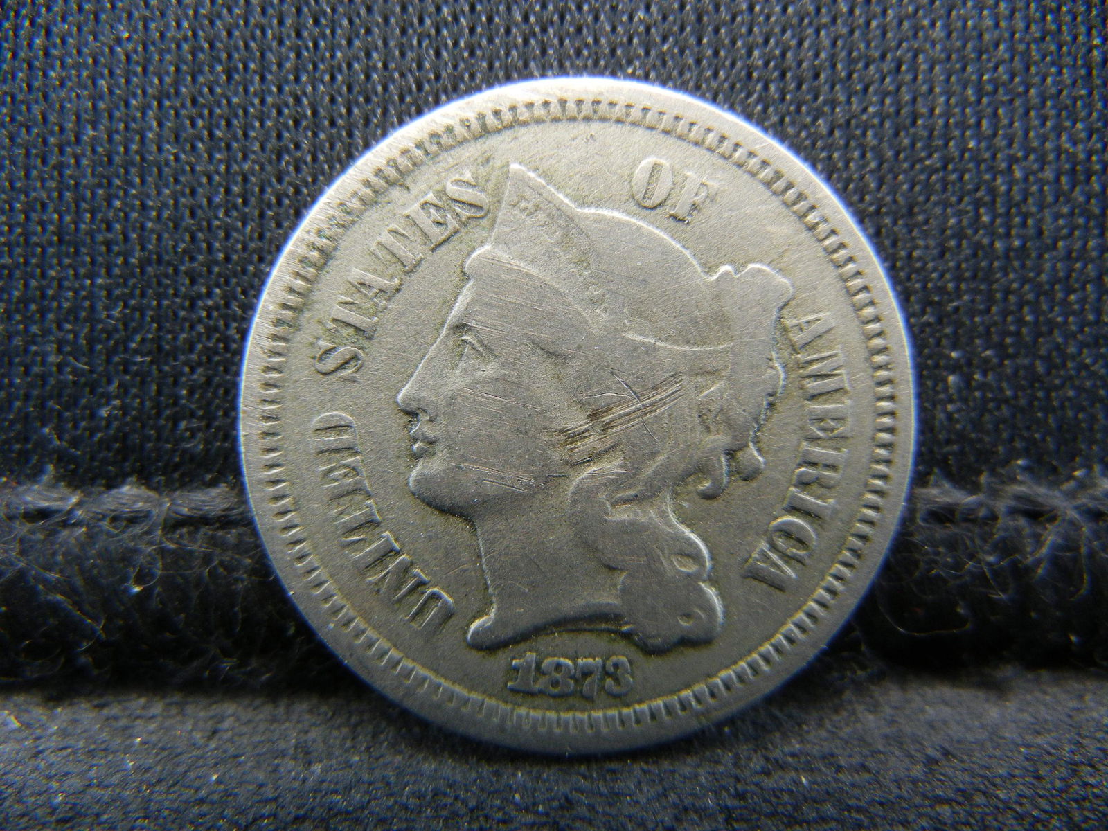 1873 Three Cent Nickel (1 of 2)