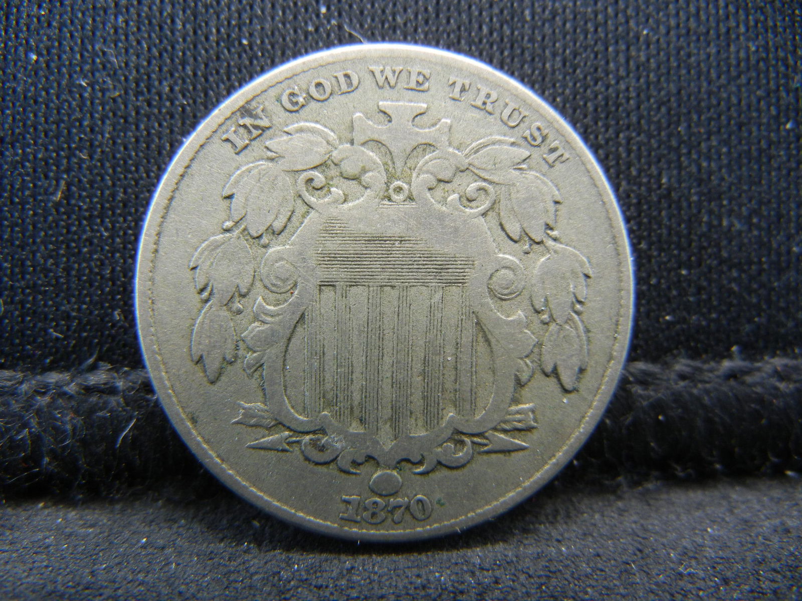 1870 Shield Nickel Semi key Date (1 of 2)