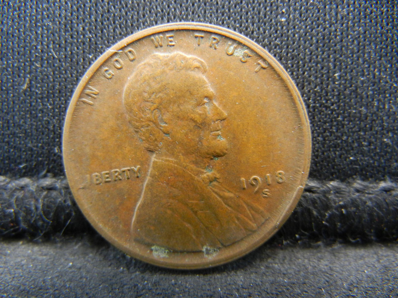 Higher grade 1918 S Lincoln Cent (1 of 2)