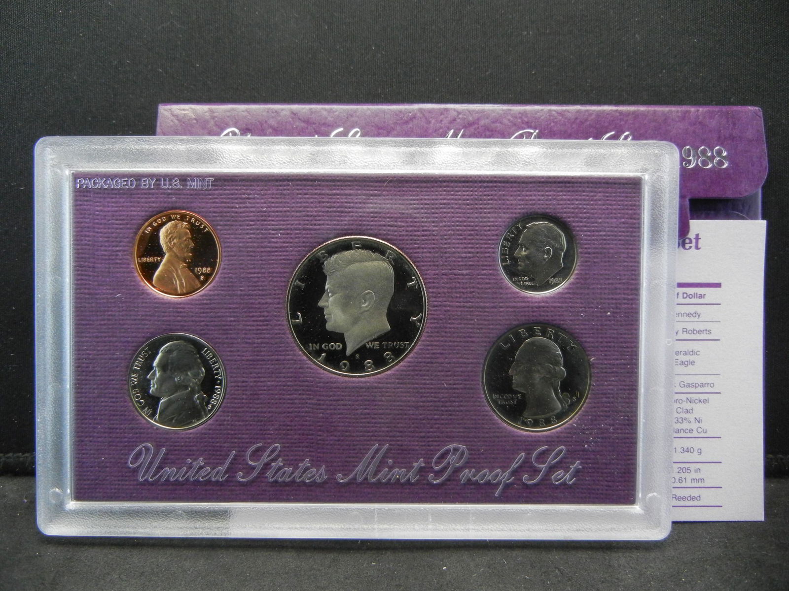 1988 S US Mint Proof Year Set (1 of 4)