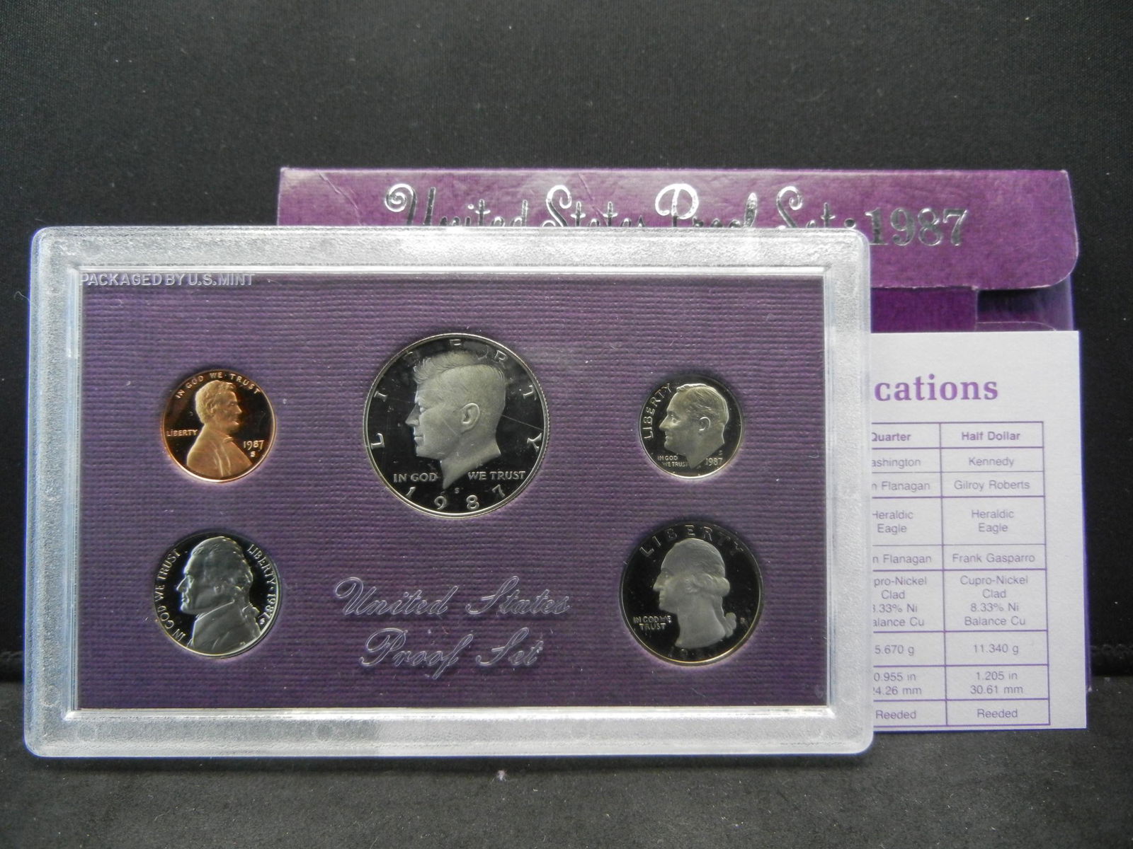 1987 S US Mint Proof Year Set (1 of 4)