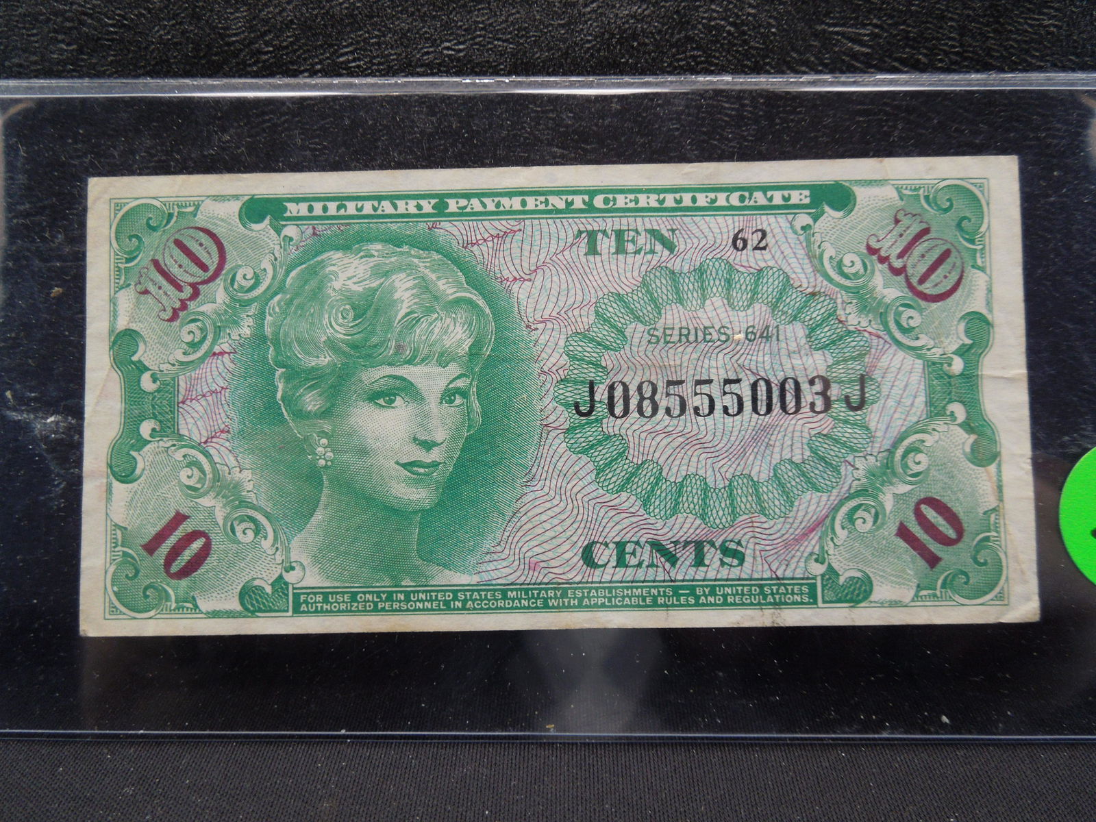 brilliant uncirculated series 641 ten cent military (1 of 2)