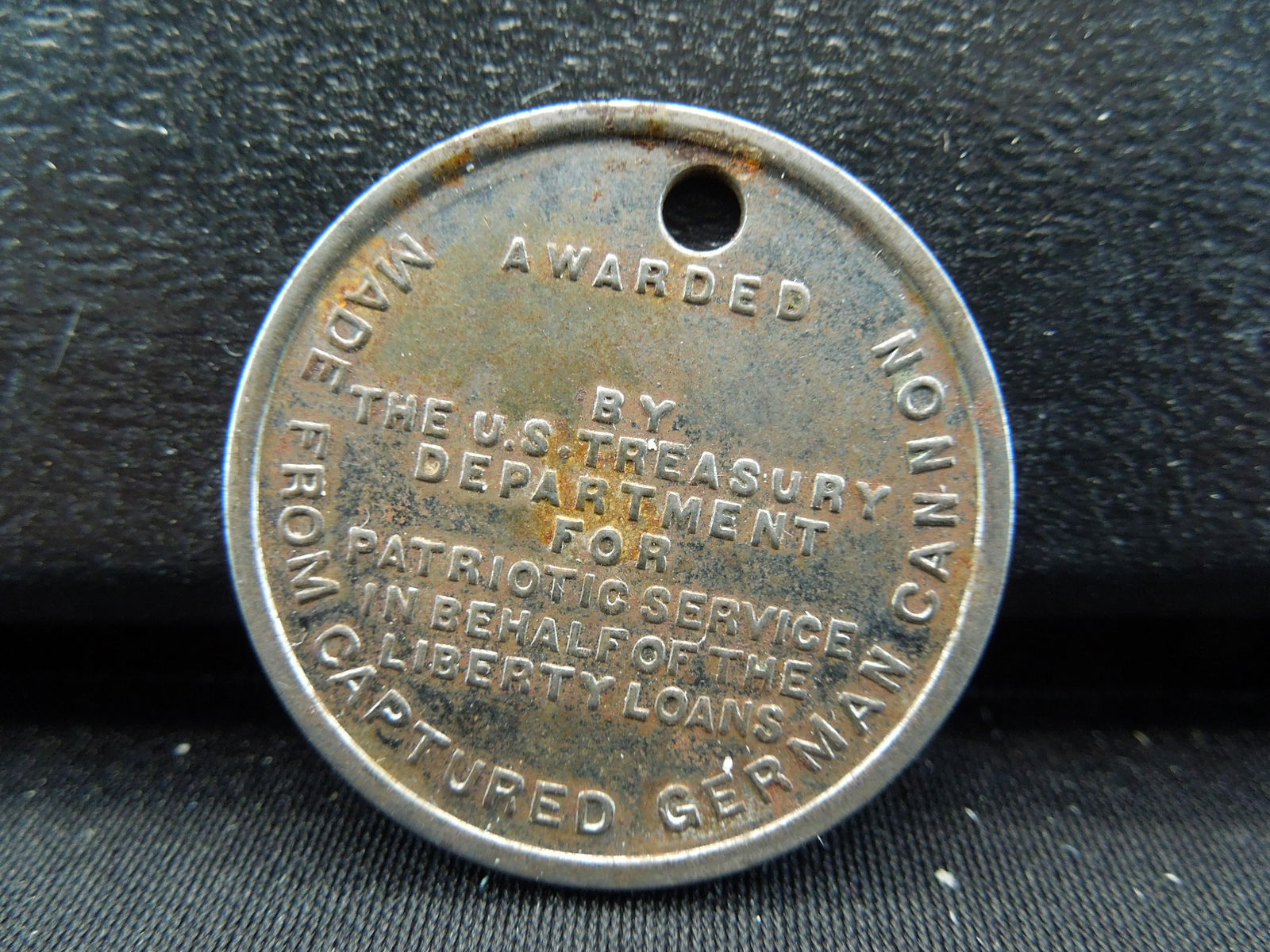 victory loans advertising medal made from the cannons (1 of 2)