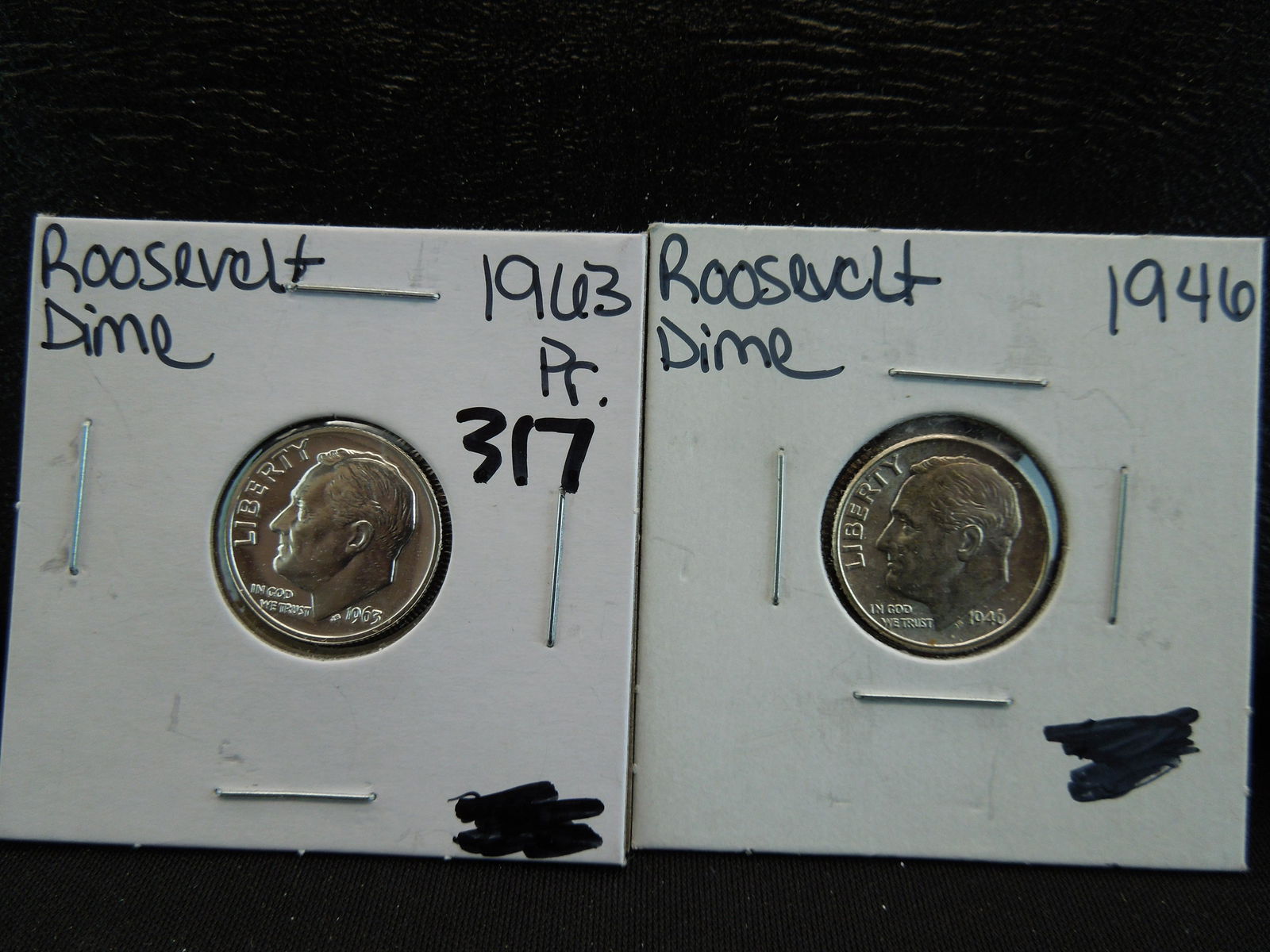1946 and 1963 proof roosevelt dimes (1 of 5)