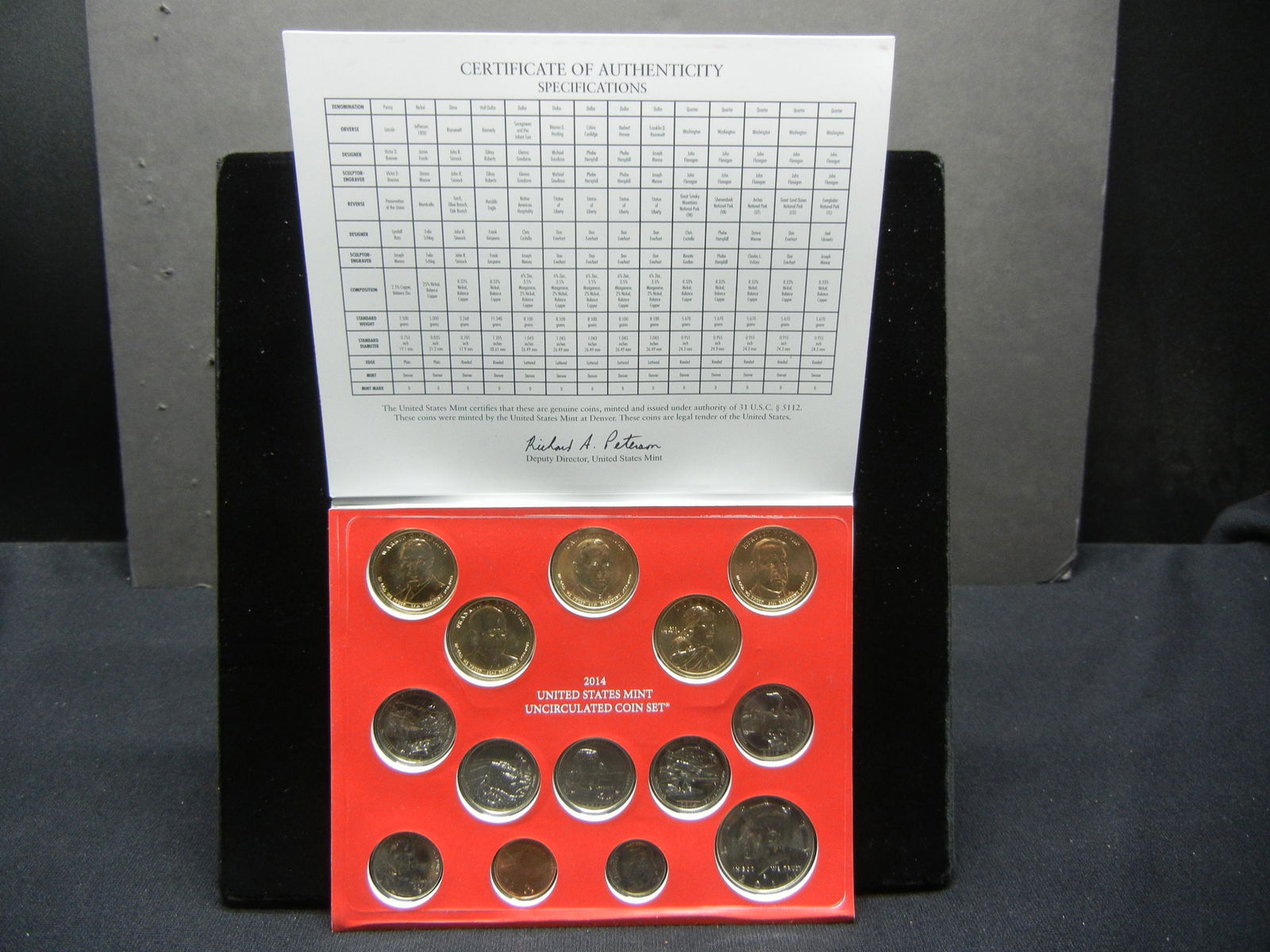 Official 2014-D US Mint Set. GEM BU.  (4) Presidential (1 of 4)