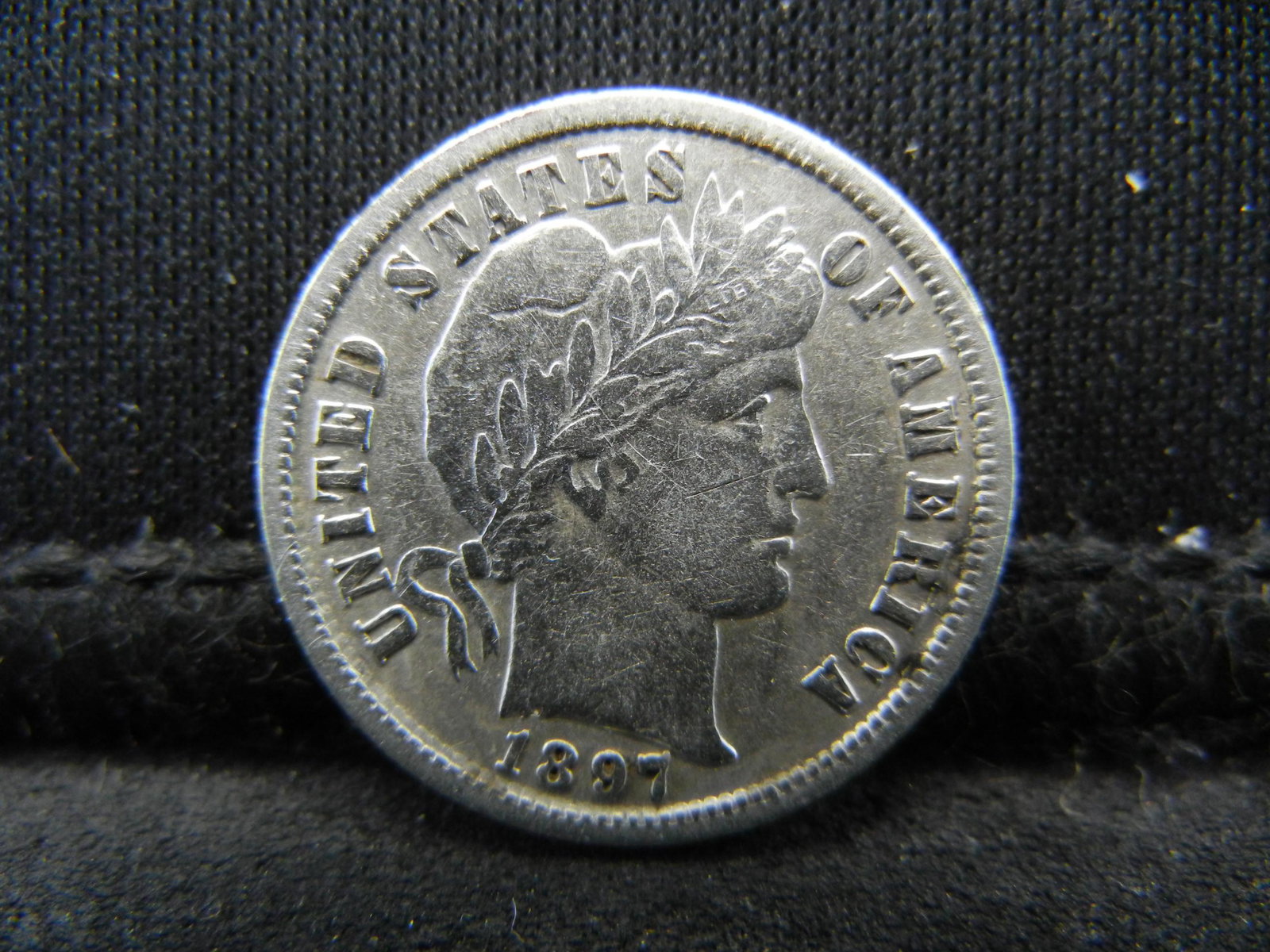 1897 Barber Dime, Full Bold Liberty. (1 of 2)