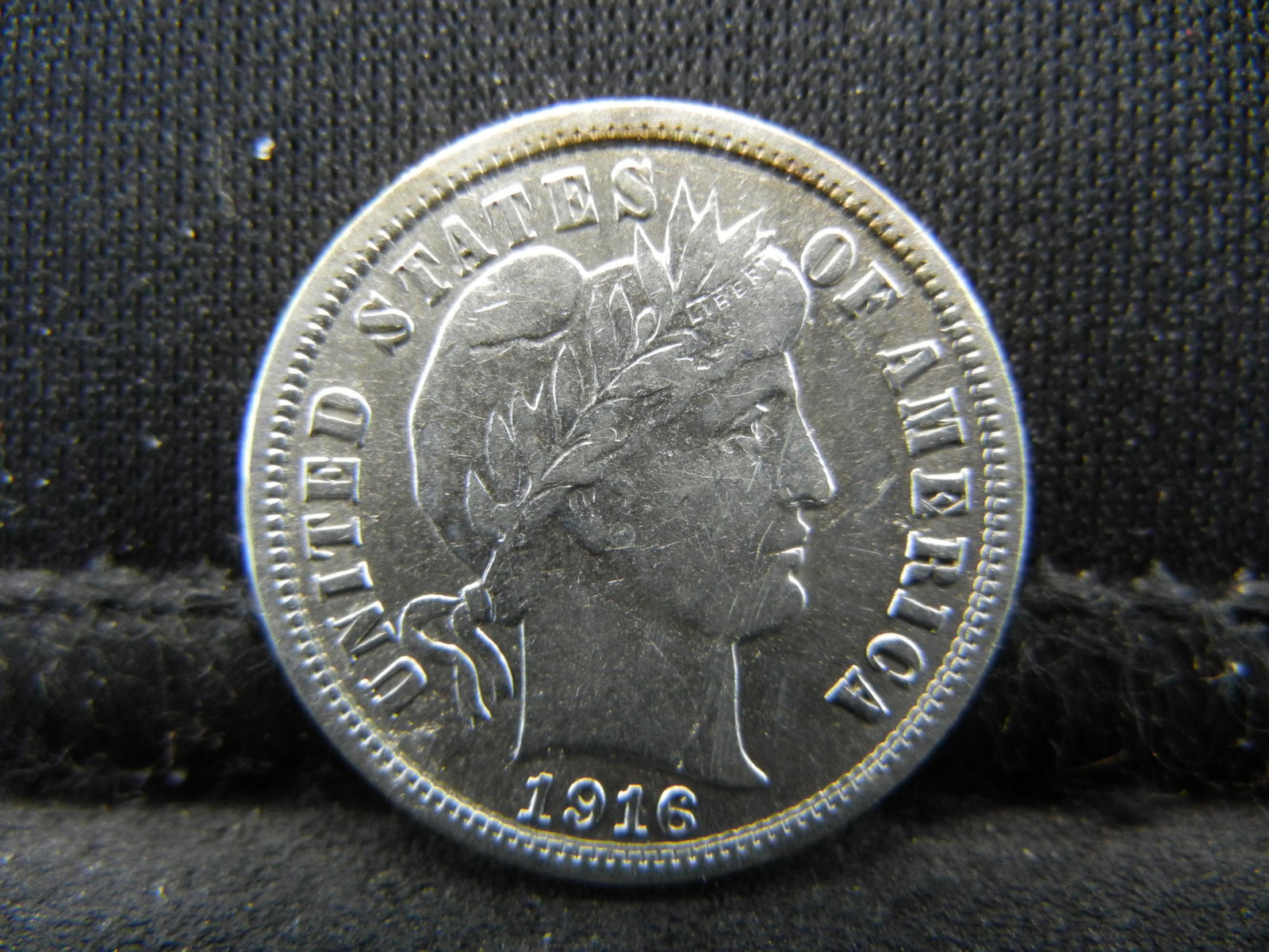 1916 High Grade Barber Dime, Full Bold Liberty. (1 of 2)