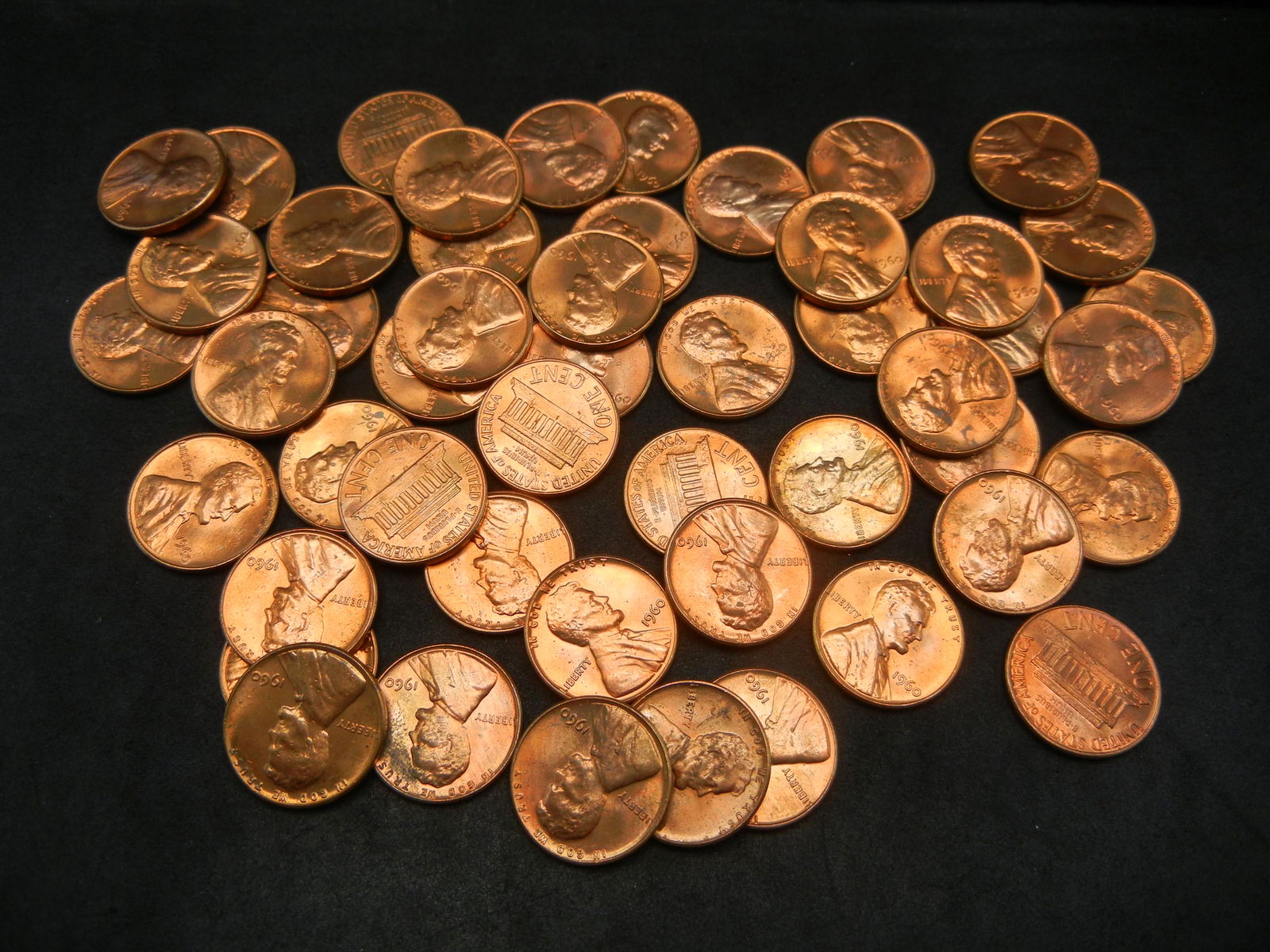 (2) Rolls Lincoln Cents: 1960 Large date and 1959-D. (1 of 7)