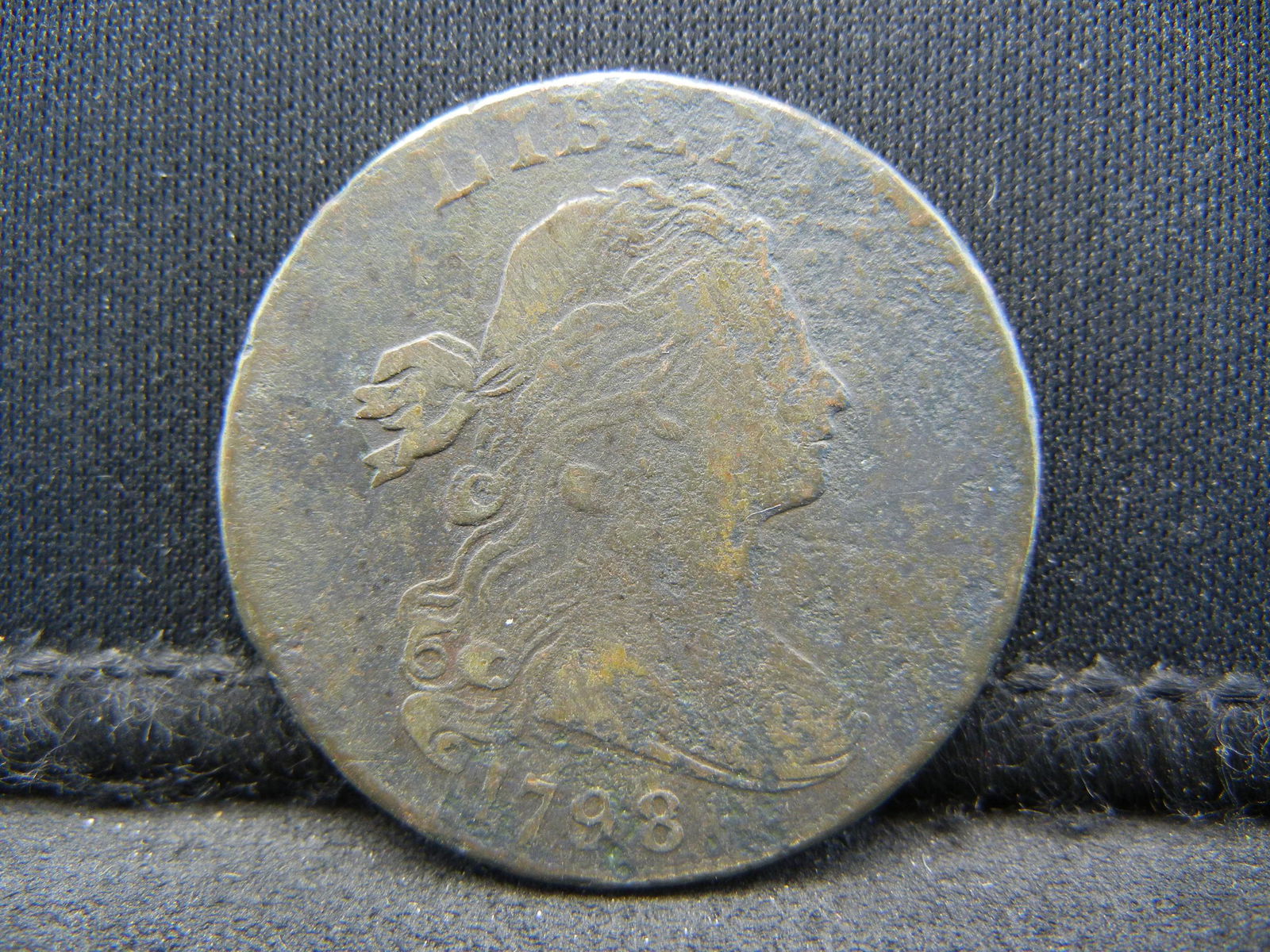 1798 Draped Bust Large Cent F/VF Details Early Type (1 of 2)