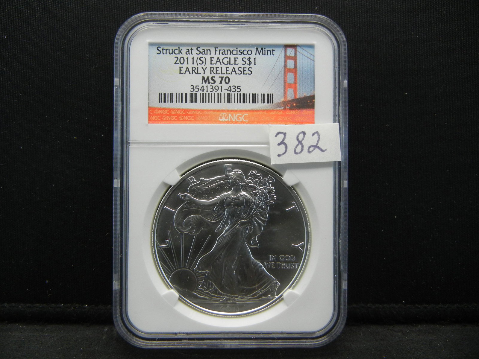 2011 (S) Amercian Silver Eagle NGC MS70 Early Releases (1 of 4)