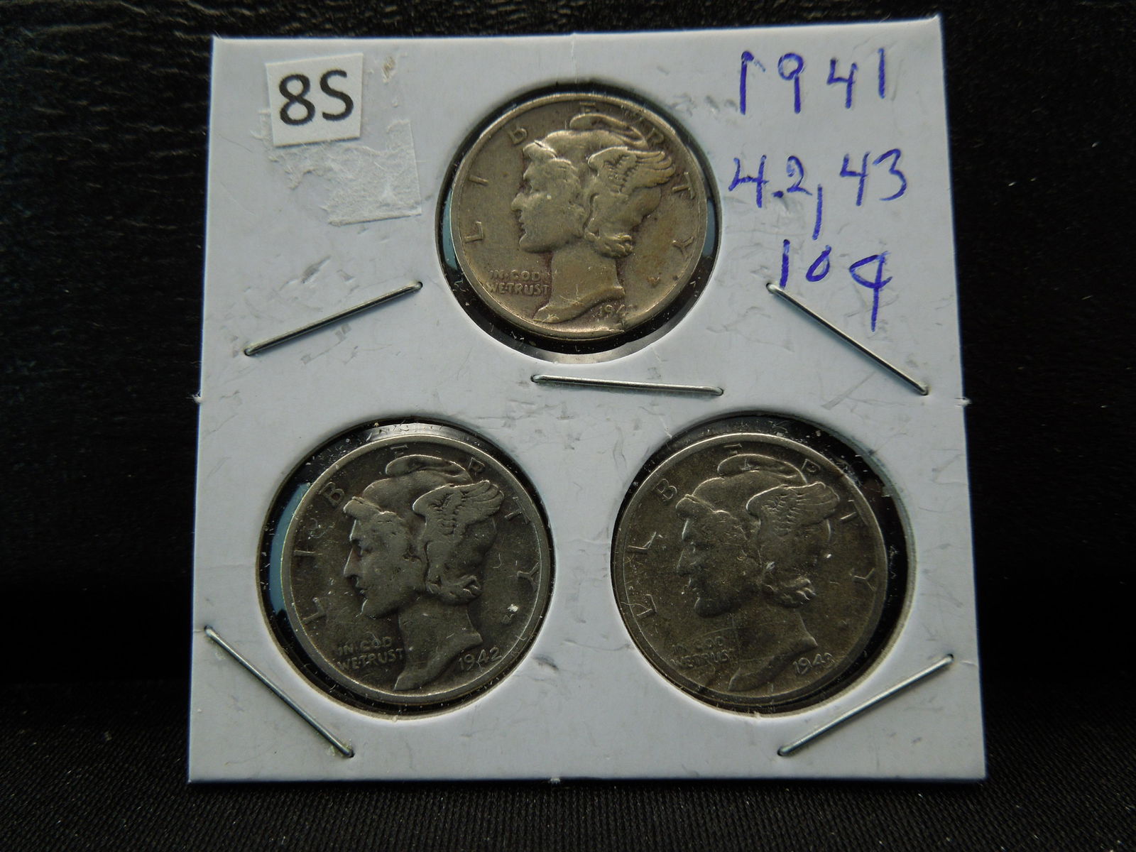1941, 42, 43 Mercury Dimes (1 of 1)