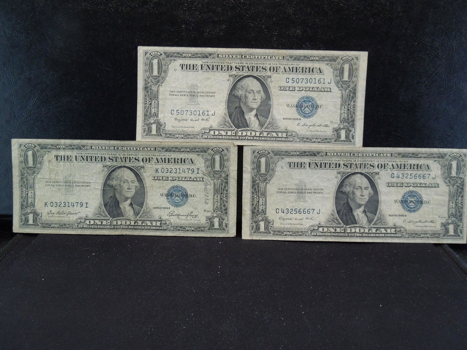 3 1935 $1 Silver Certificates (1 of 7)