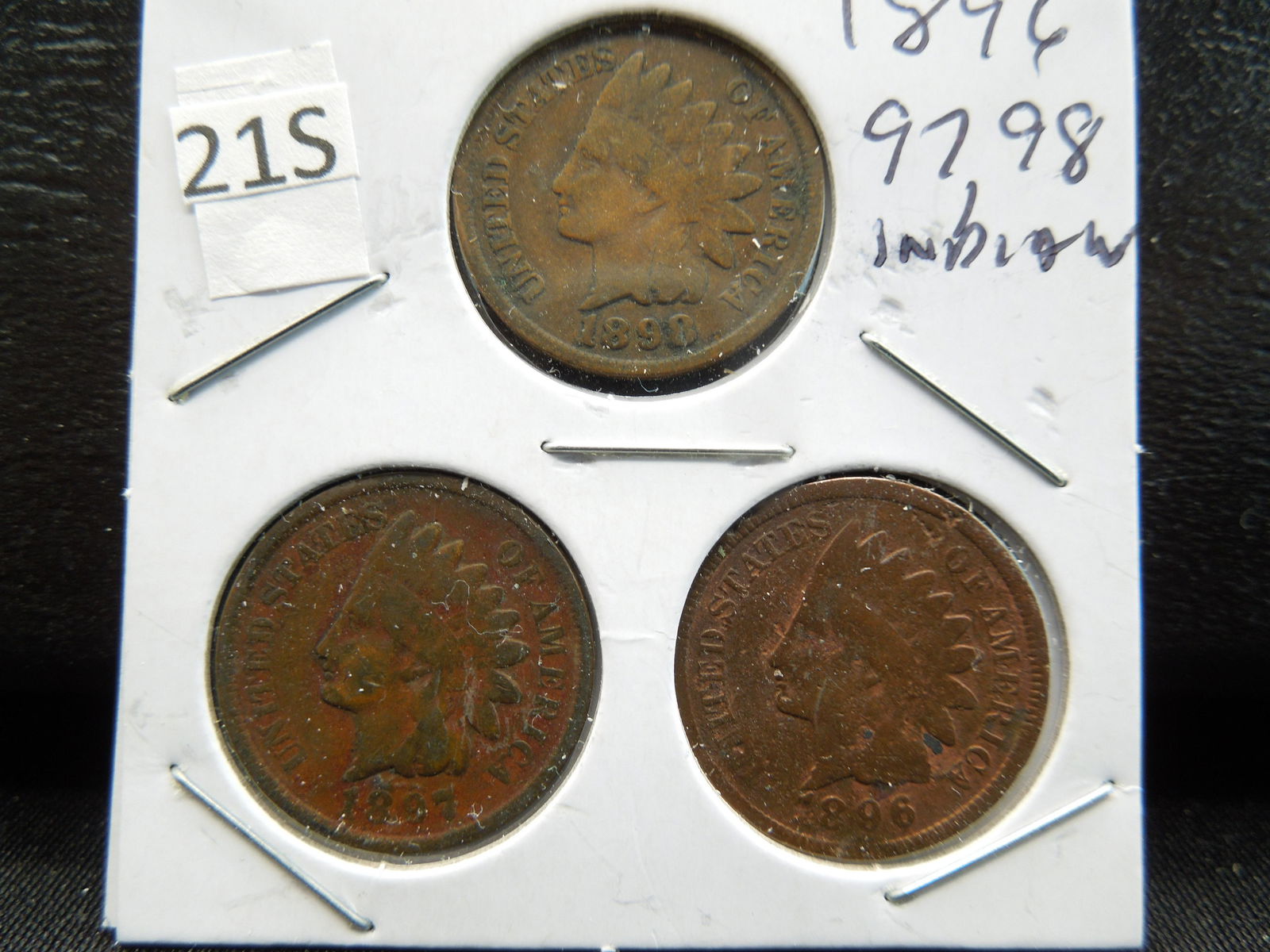 1896, 97, 98 Indian Head Cents (1 of 2)