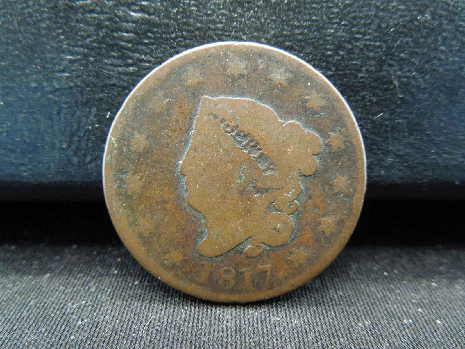 1817- Early Date US Large cent - Rare in this condition (1 of 2)