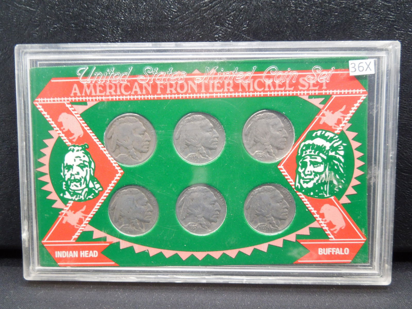 US Mint American Frontier Buffalo Nickel Set, (6) Coins (1 of 10)