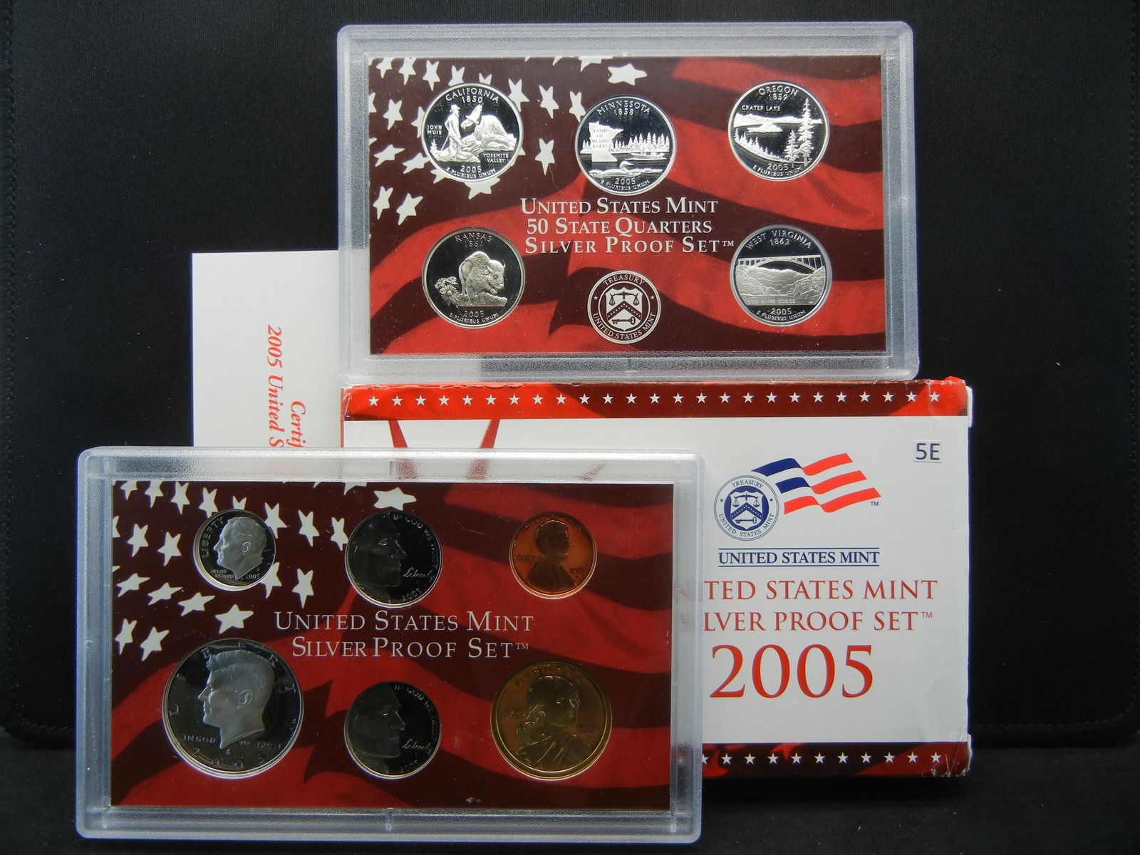 2005 US Mint Silver Proof Set With Quarters (1 of 6)