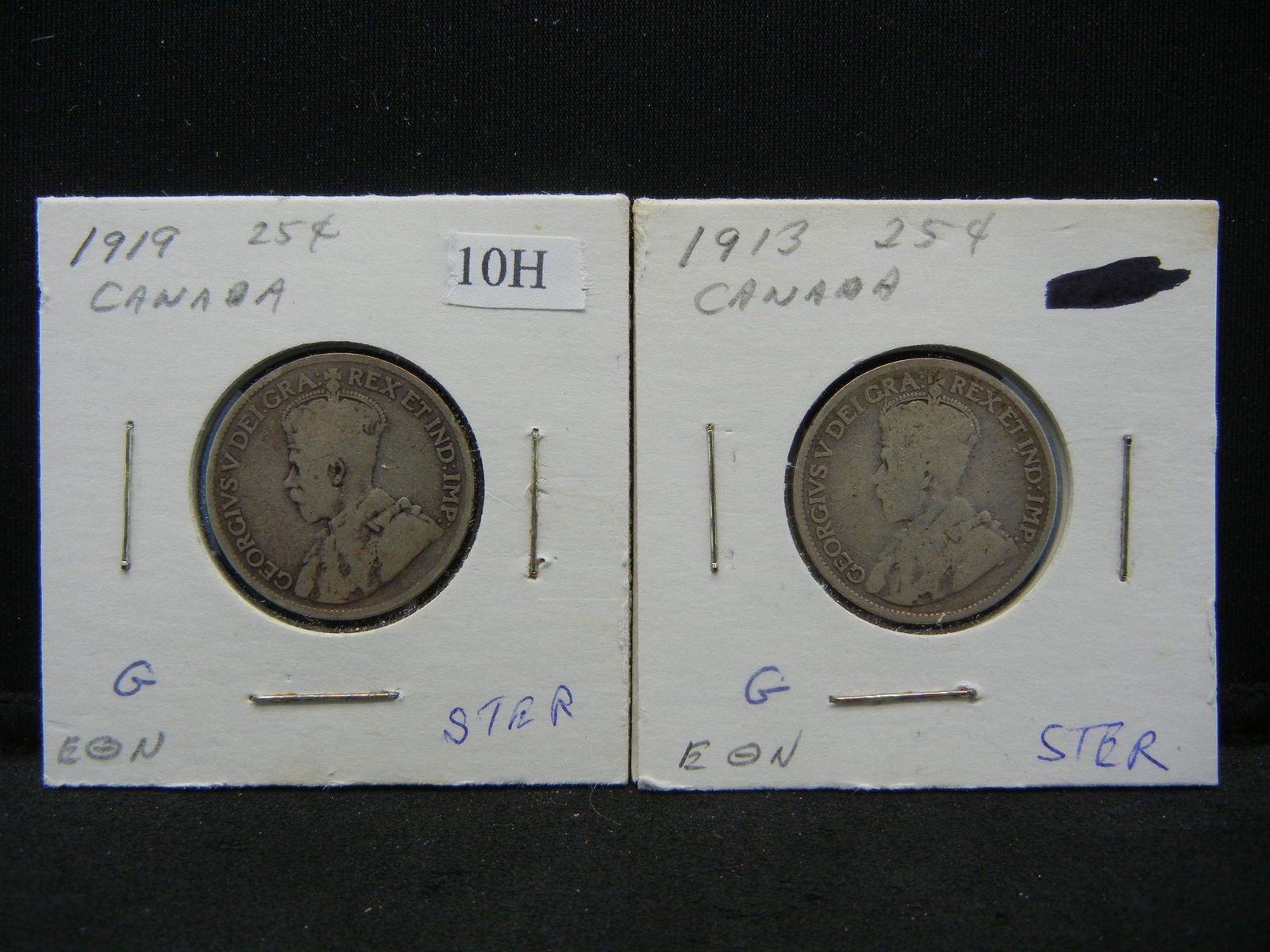 1913,1919 Canada Silver Quarters (1 of 3)