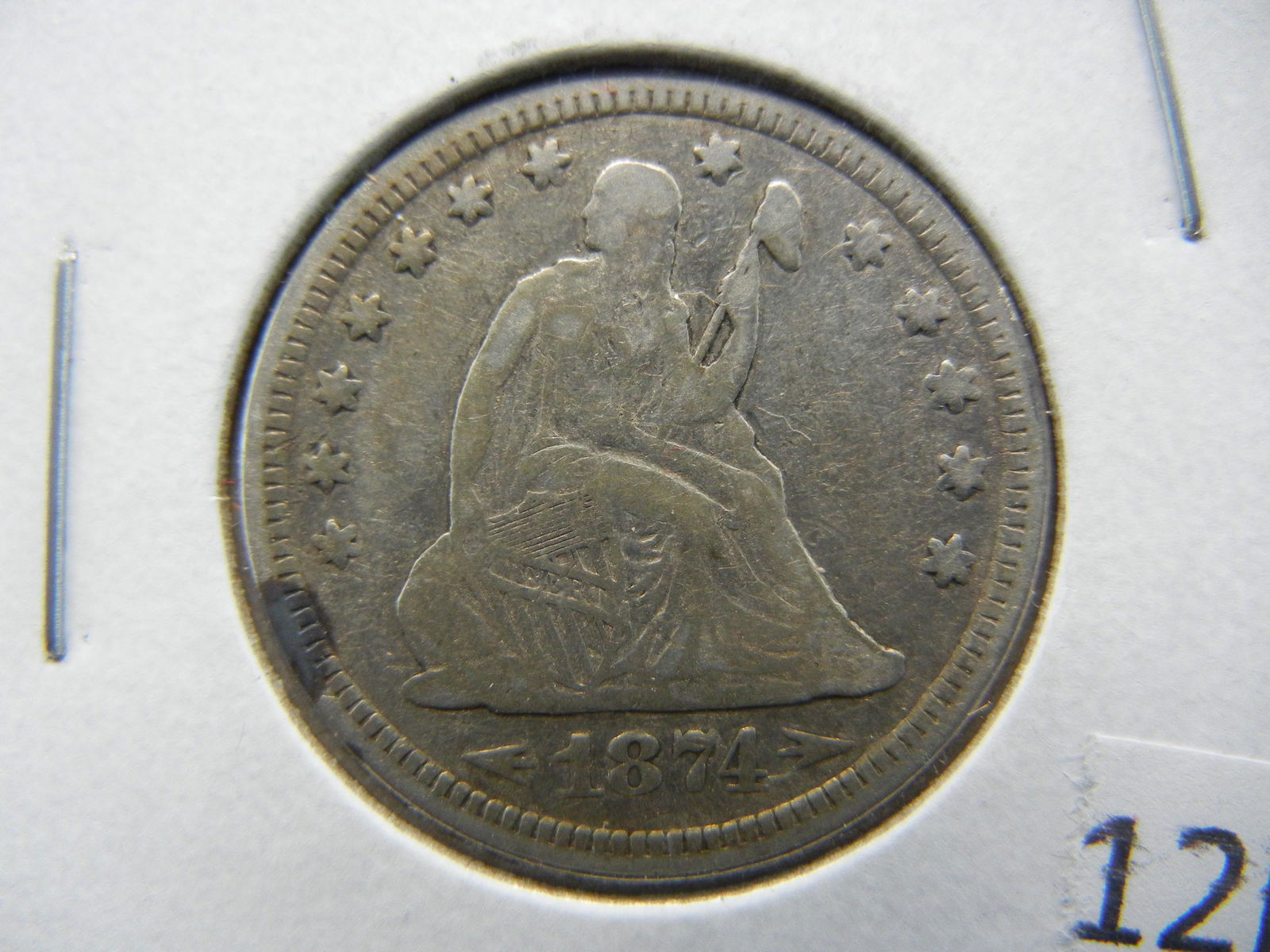 1874 Seated Liberty Dime With Arrows (1 of 3)
