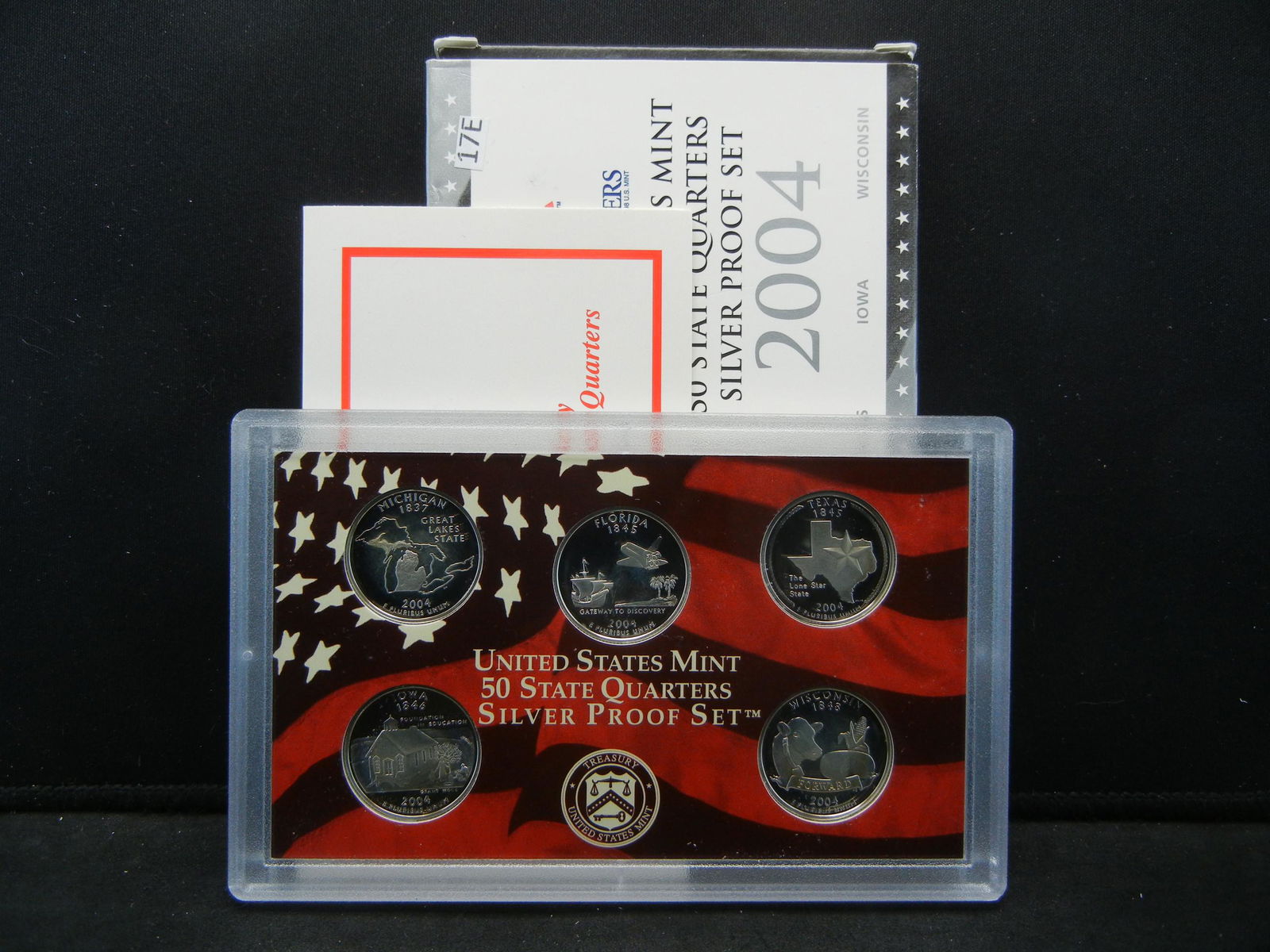 2004 US Mint Silver Quarters Proof Set (1 of 4)