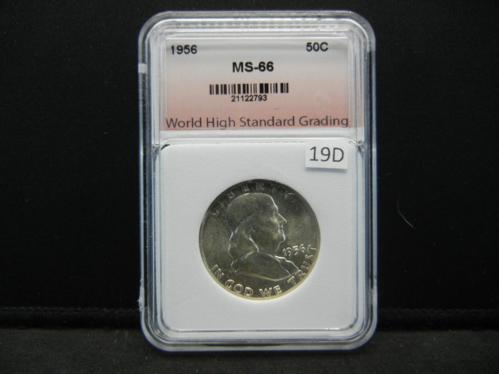 1956 Franklin Half Dollar WHSG MS66 (1 of 4)