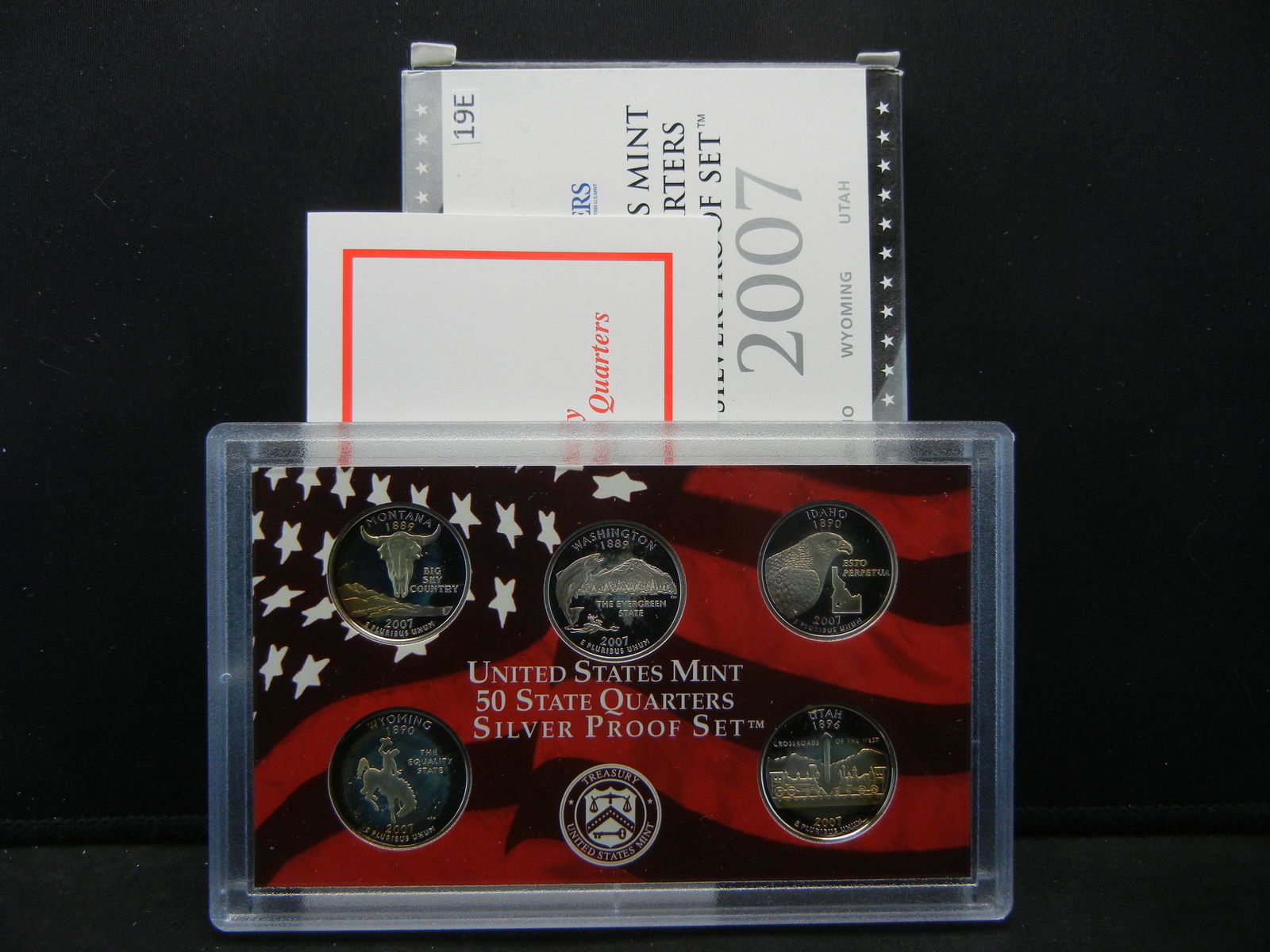 2007 US Mint Silver Quarters Proof Set (1 of 4)