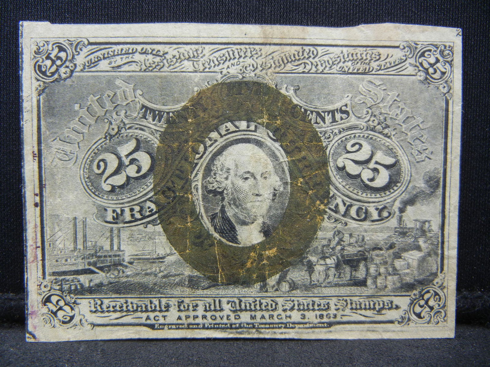 1863 Twenty Five Cent Fractional Note (1 of 2)