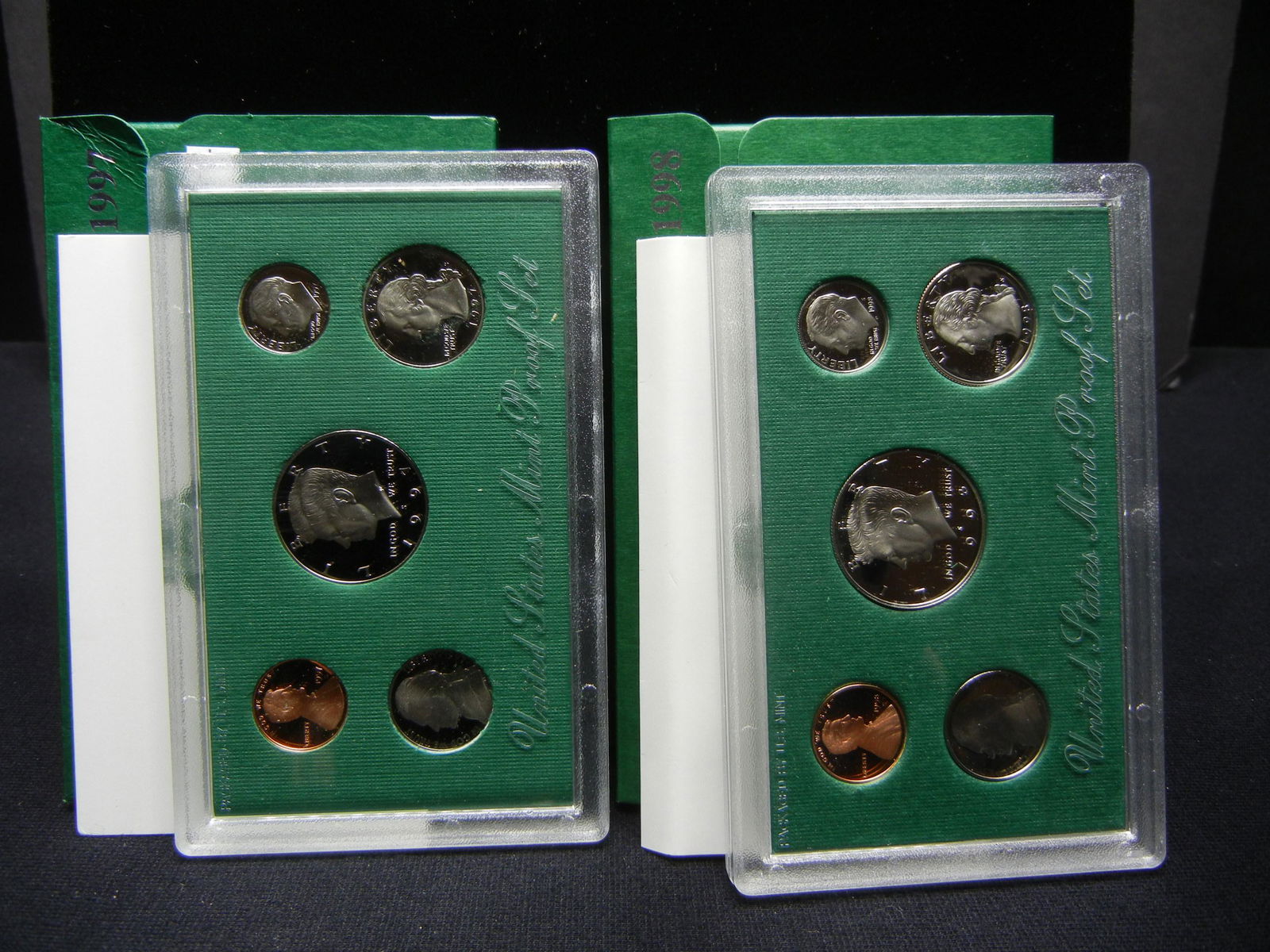 1997 & 1998 United States Mint 5-Coin Proof Sets With (1 of 7)