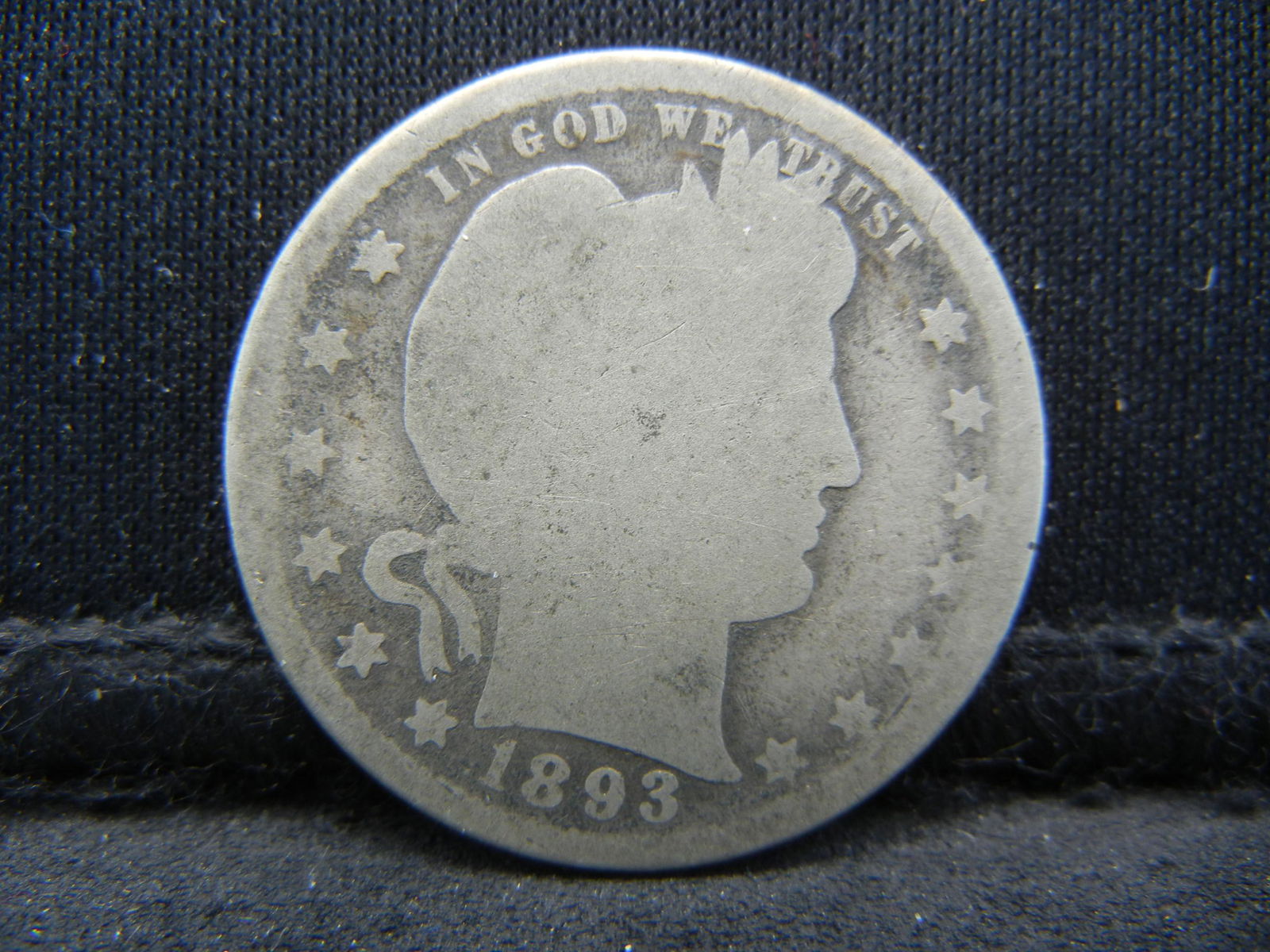 1893-S Semi-Key Date Barber Quarter. (1 of 2)