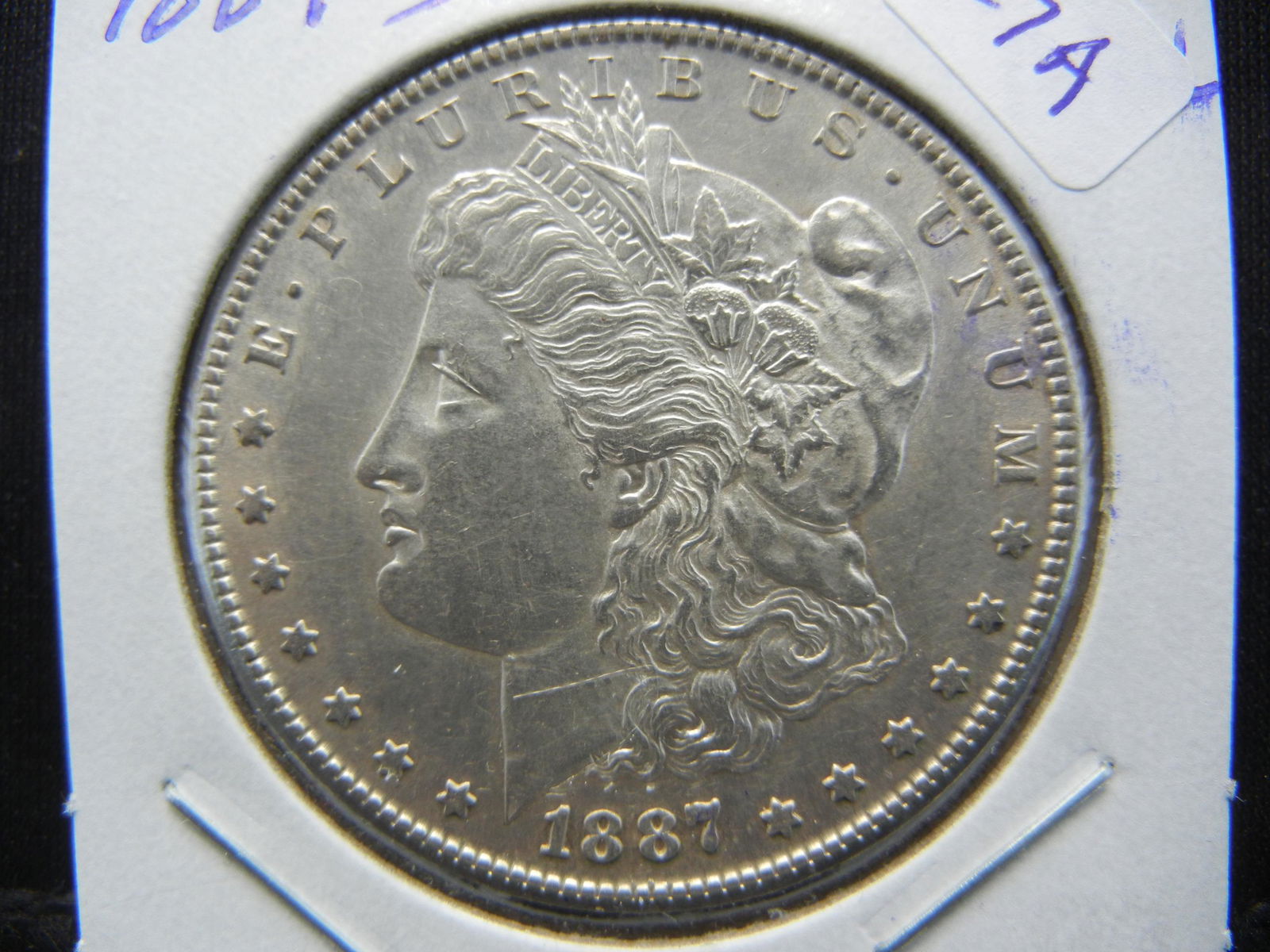 1887-S Morgan Dollar.  Hard to Find.   Almost (1 of 3)