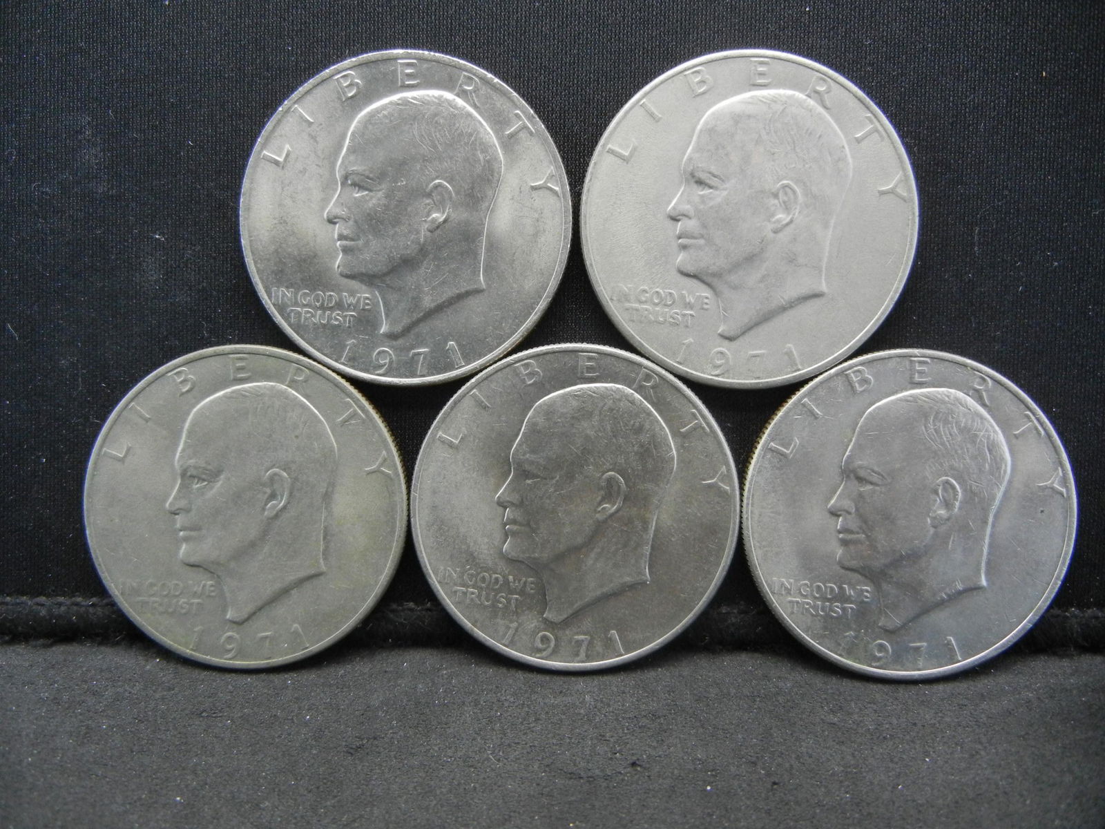 (5) 1971 Ike Dollars (1 of 2)