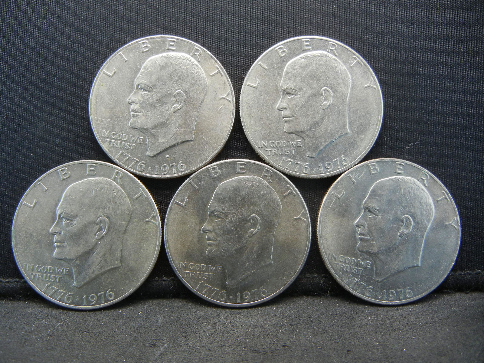 (5) 1976 Bicentennial Ike Dollars (1 of 2)