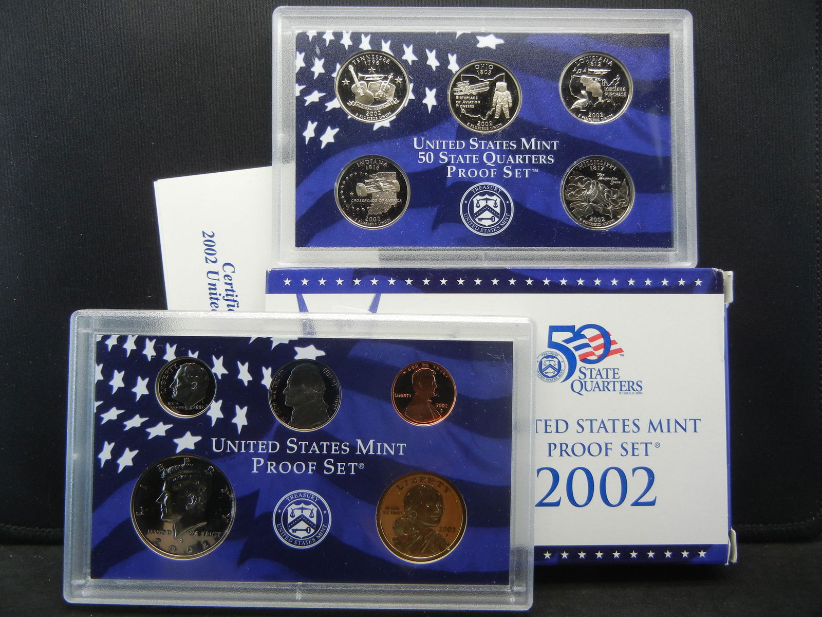 2002-S Clad Proof Set.  Includes regular coinage plus (1 of 7)