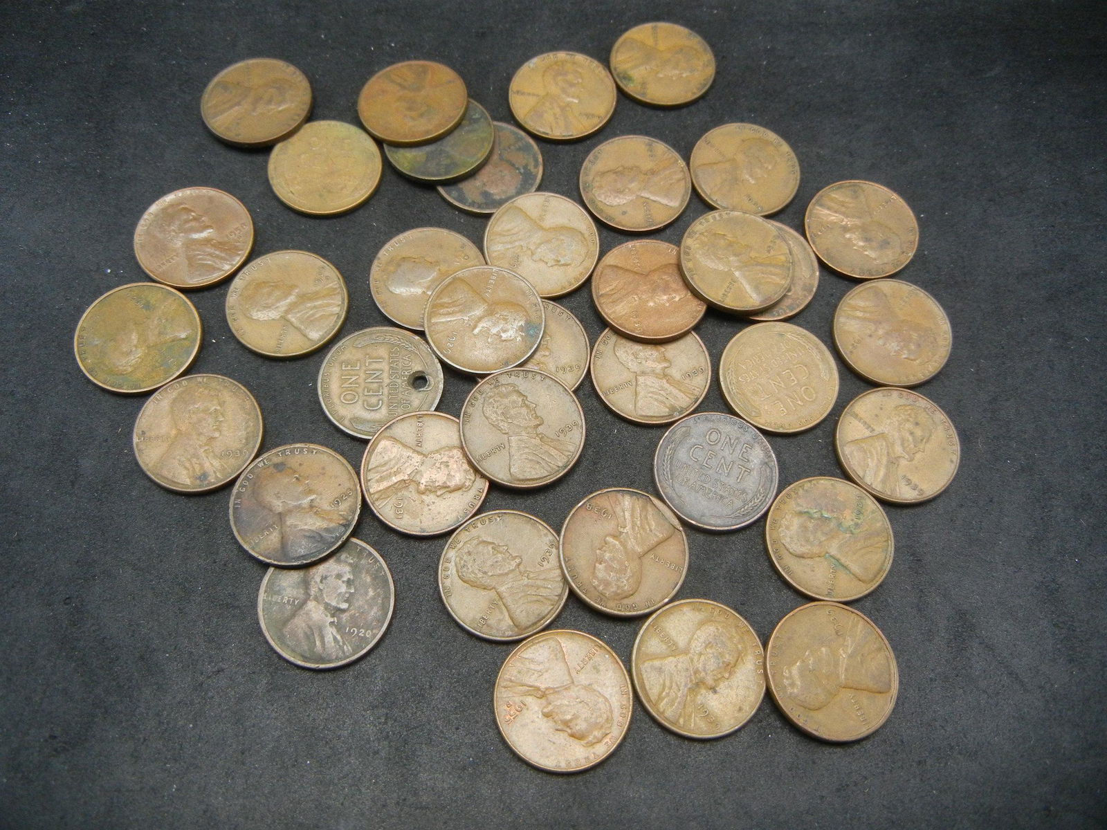 (3) Coin Tubes of Mixed Wheat Cents, Mostly 1940s (1 of 10)