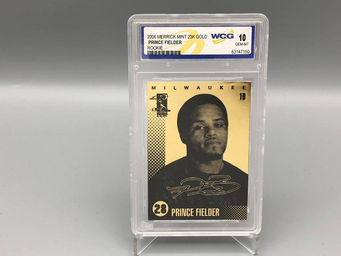 2006 Merrick Mint 23KT Gold Prince Fielder WCG 10 (1 of 2)