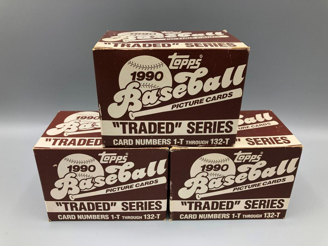 1990 Topps Traded Baseball Sets Lot of 3 (1 of 1)